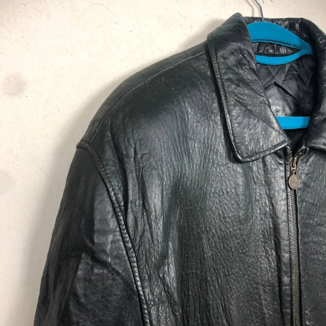 Planet Hollywood Vintage 90s Planet Hollywood Guam USA Leather Jacket Size US XL / EU 56 / 4 - 9 Thumbnail