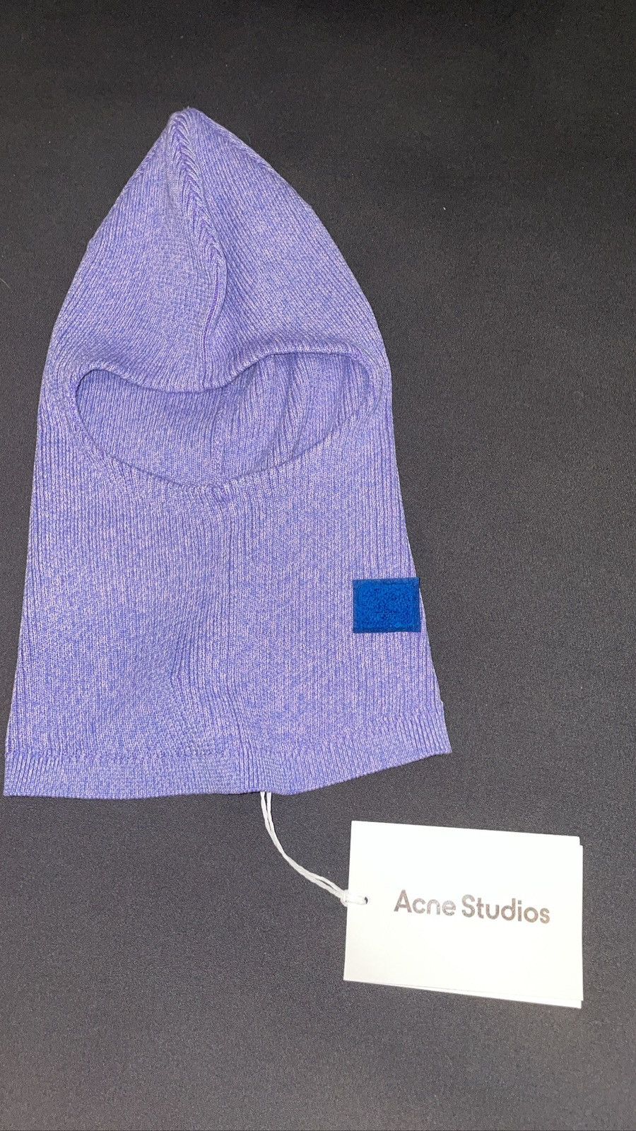 Acne Studios Acne Studios Purple Ribbed Balaclava Size ONE SIZE - 2 Thumbnail