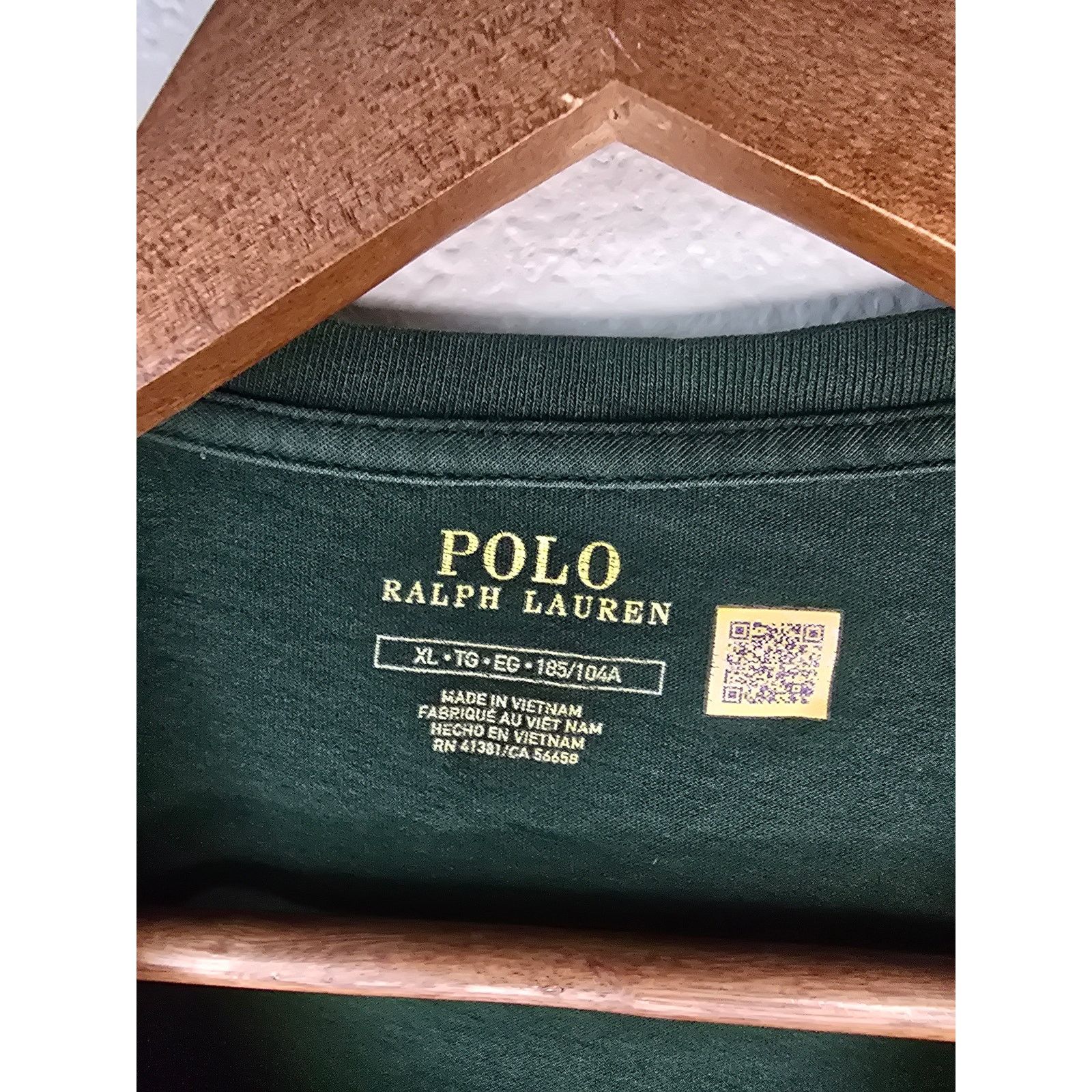 Polo Ralph Lauren Polo Ralph Lauren Shirt Dark Green XL Distressed Tee Size US XL / EU 56 / 4 - 5 Thumbnail