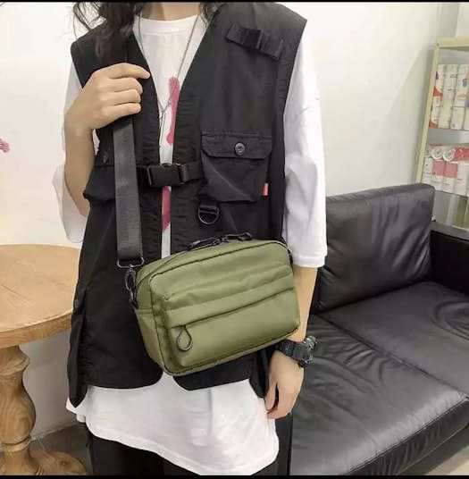 Bag Olive Shoulder Carry Side Bag Zip Satchel Pack Tactical Grailed