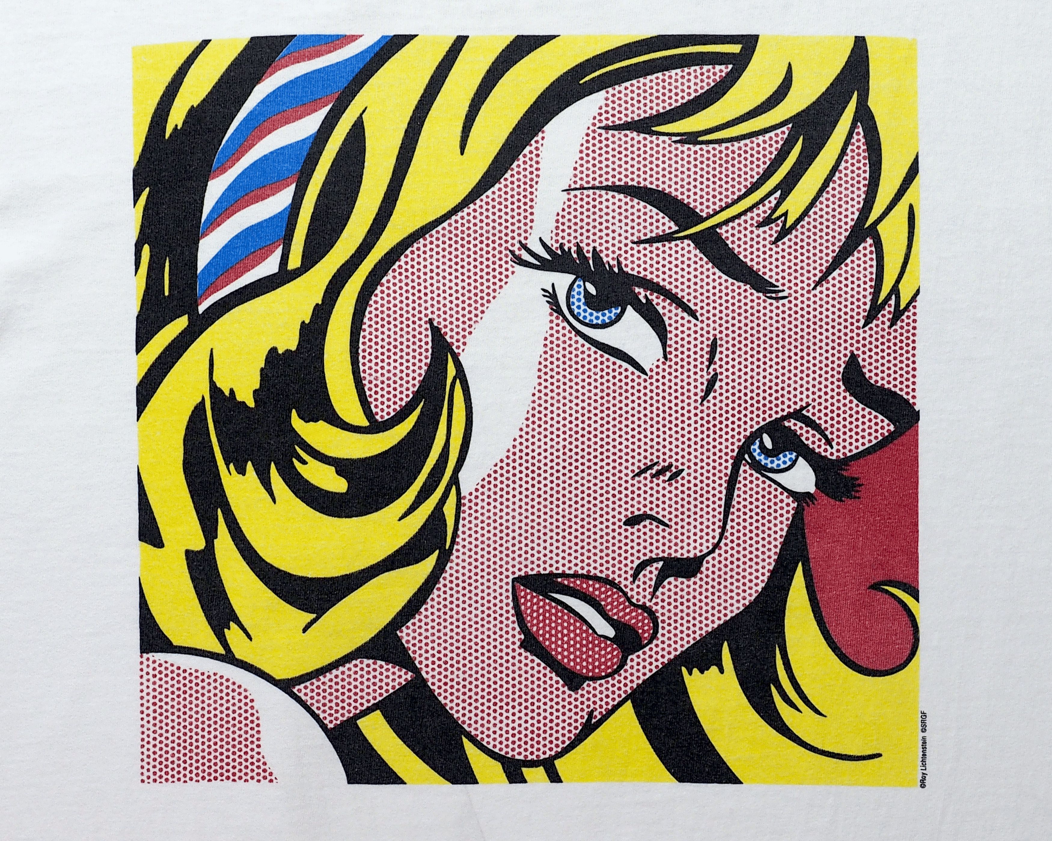Vintage Vintage 1990s Roy Lichtenstein Girl With Hair Ribbon ShirtXL Size US XL / EU 56 / 4 - 3 Thumbnail