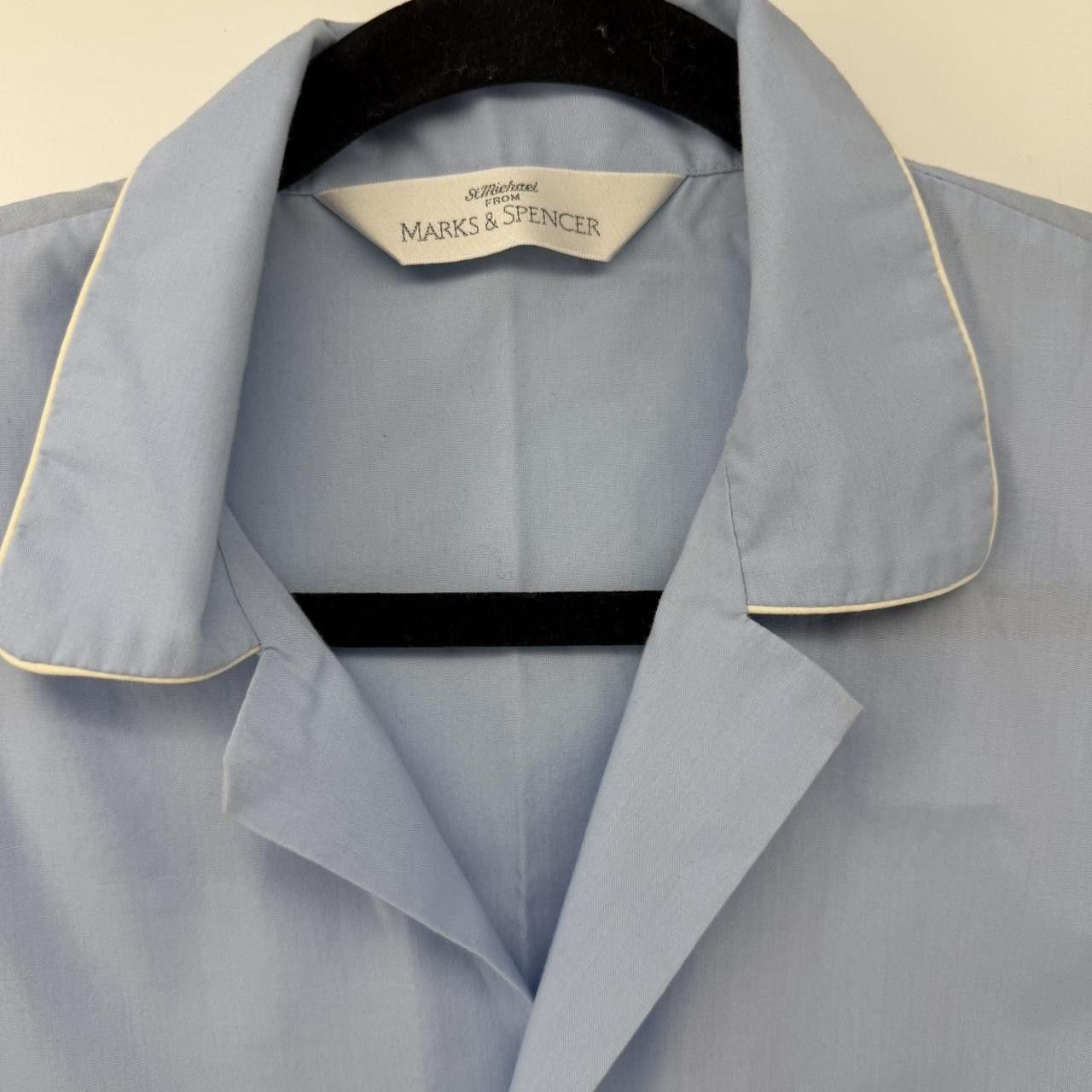 Marks & Spencer Vintage St Michael Marks & Spencer Pajama Tops Lot of 2 Blue Size US M / EU 48-50 / 2 - 3 Thumbnail