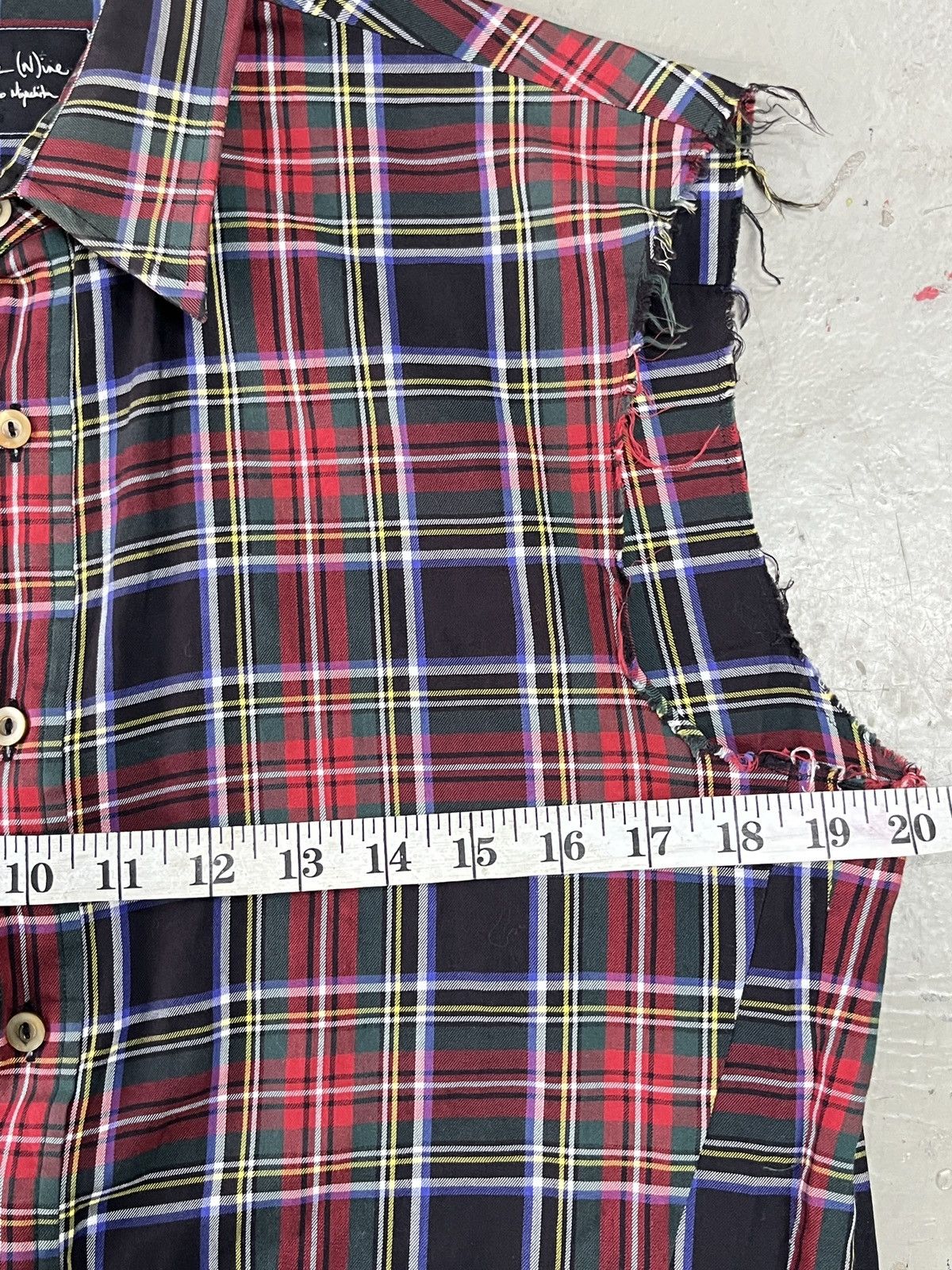 Number (N)ine Number (N)ine S/S'O5 "Nightcrawler" Wire-Lined Plaid Shirt. Size US L / EU 52-54 / 3 - 7 Thumbnail