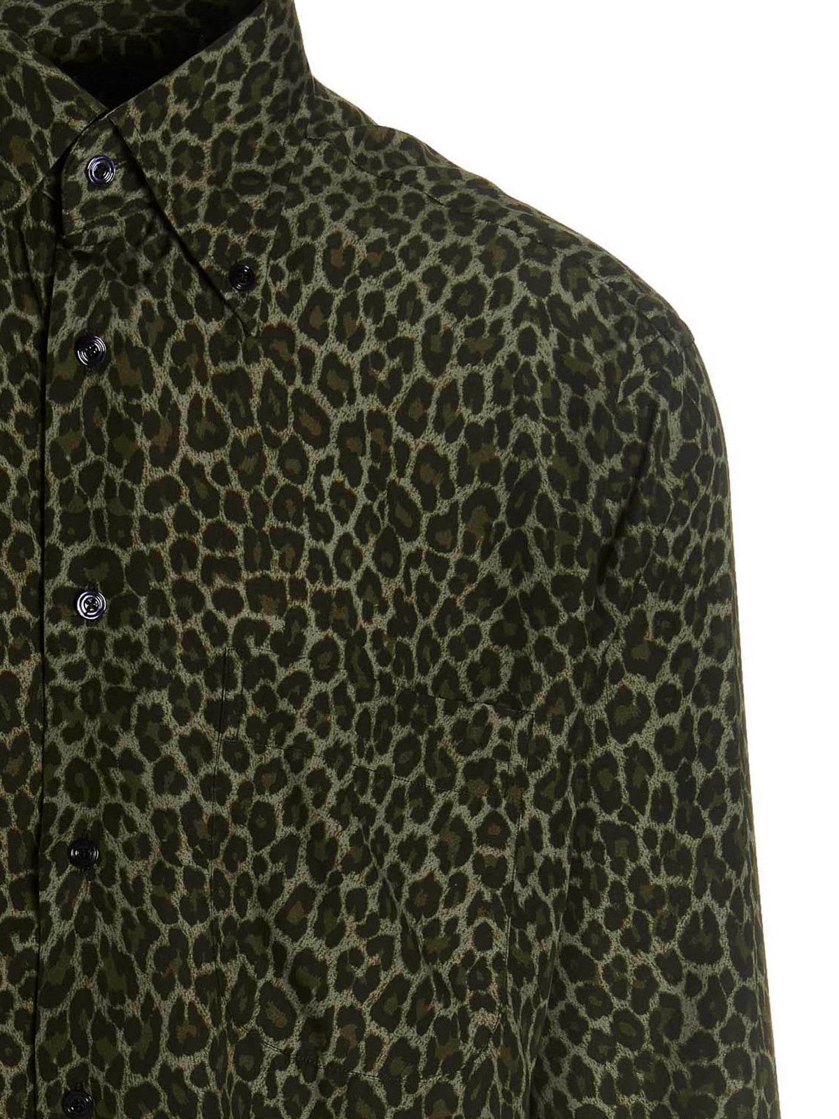 Tom Ford o1loc1c1224 94YSBE Leopard Shirt in Leopard Size US L / EU 52-54 / 3 - 3 Thumbnail