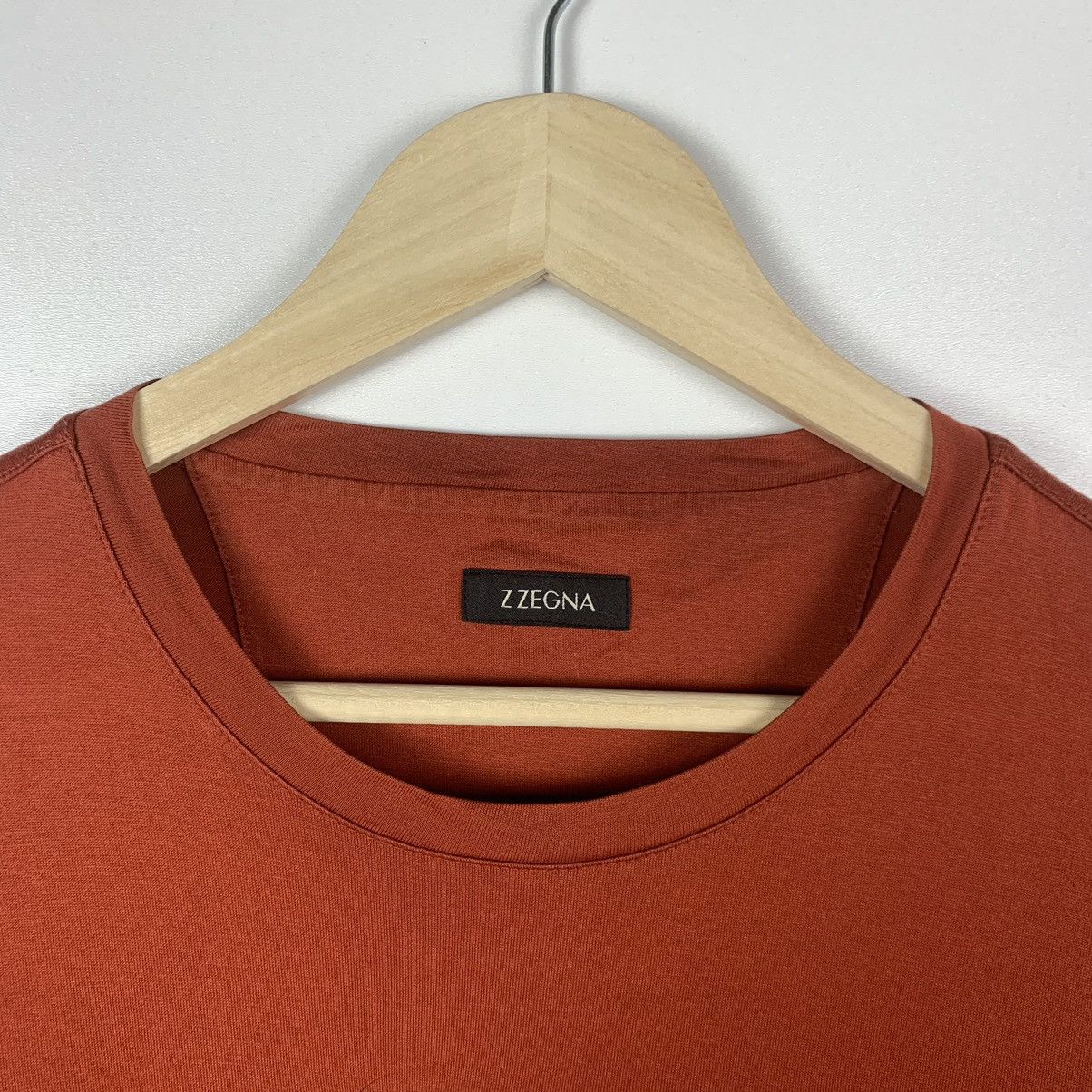 Z Zegna Z Zegna Luxury T Shirt Big Logo Size L Orange Italy Designer Size US L / EU 52-54 / 3 - 5 Thumbnail
