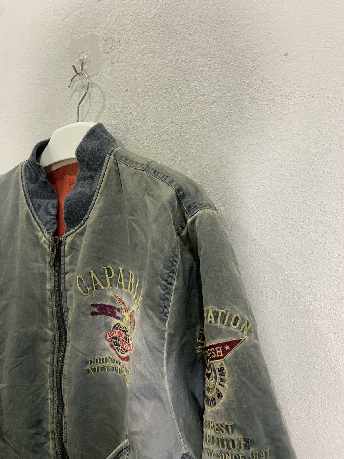 Vintage Vintage Unbrand flight jacket embroidered Logo Size US L / EU 52-54 / 3 - 6 Thumbnail