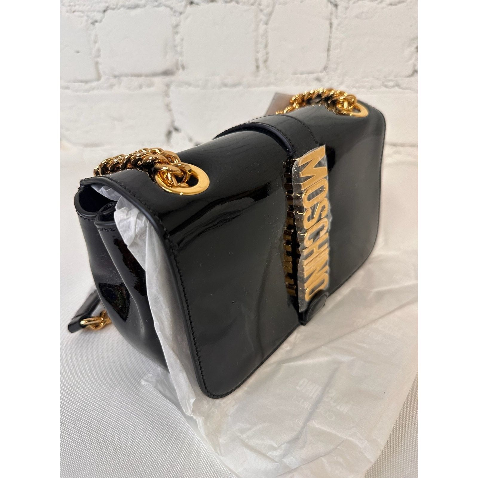 Moschino AW22 MOSCHINO Couture Jeremy Scott Logo Leather Shoulder Bag Size ONE SIZE - 12 Thumbnail