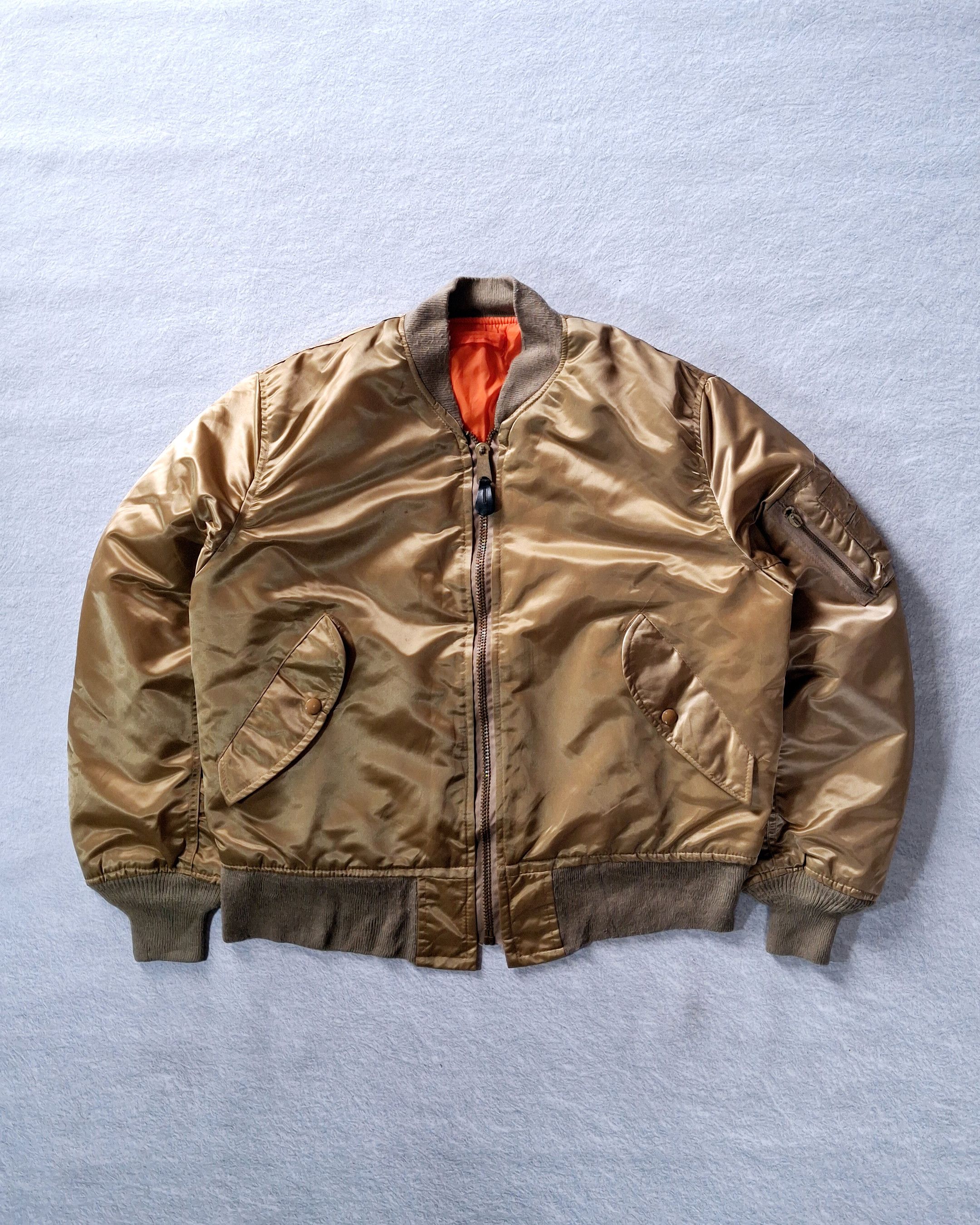 Vintage CORINTH MFG CO MA-1 MILITARY UNIFORM BOMBER JACKET Size US L / EU 52-54 / 3 - 1 Thumbnail