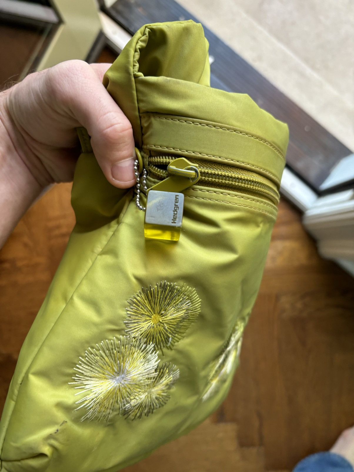 Vintage Vintage Hedgren Urban Bags Crossbody Prada Green Nylon Sling Size ONE SIZE - 6 Thumbnail