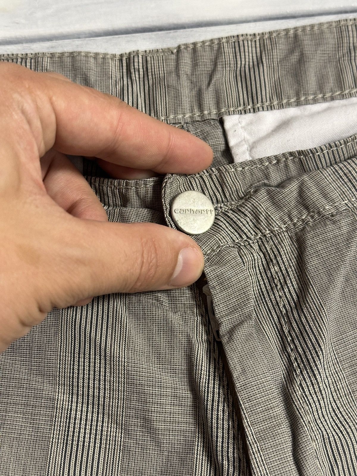 Carhartt Rare Shorts Carhartt Patch Program Nova check style Size US 30 / EU 46 - 8 Thumbnail