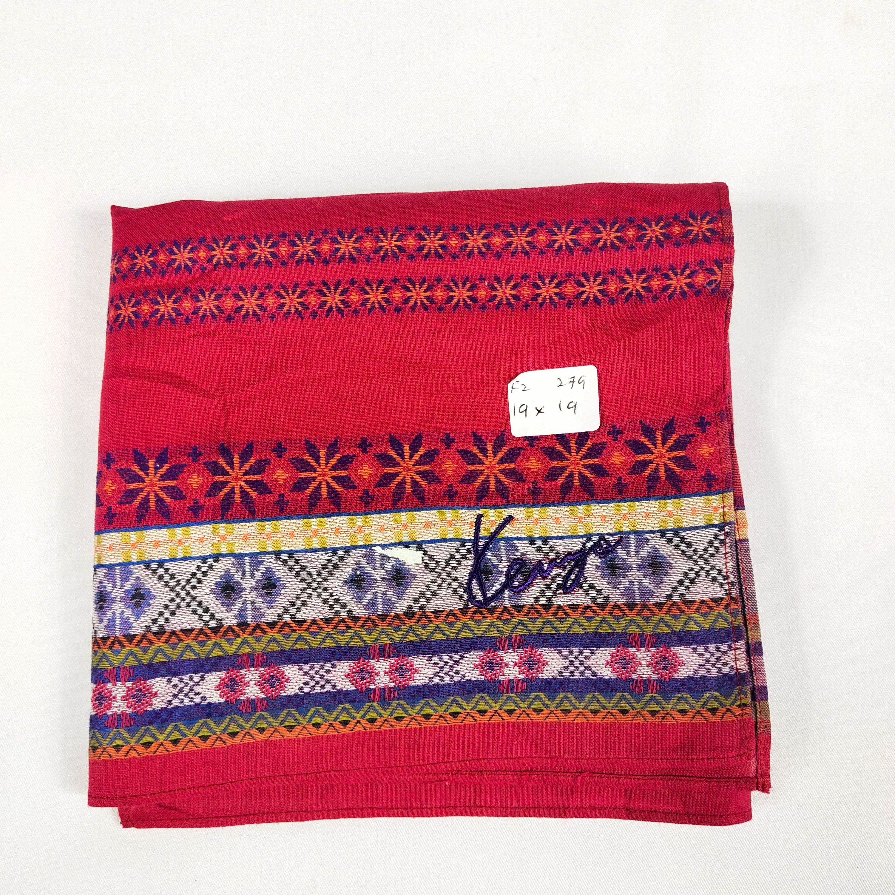 Kenzo × Vintage Kenzo Handkerchief / Neckerchief / Bandana FZ279 Size ONE SIZE - 5 Thumbnail