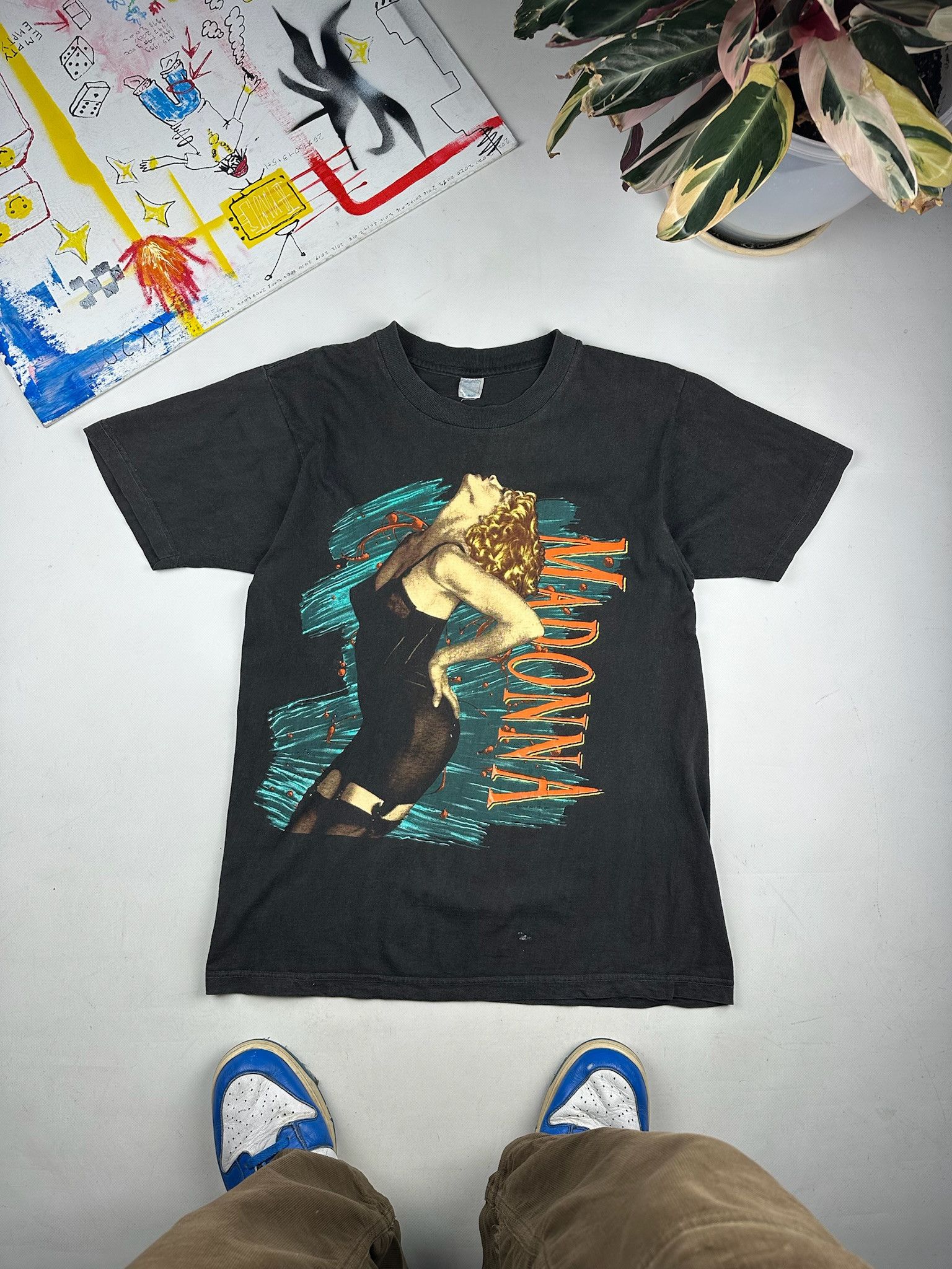 Band Tees Vintage Madonna T Shirt 1990 tour tee Size US L / EU 52-54 / 3 - 1 Thumbnail