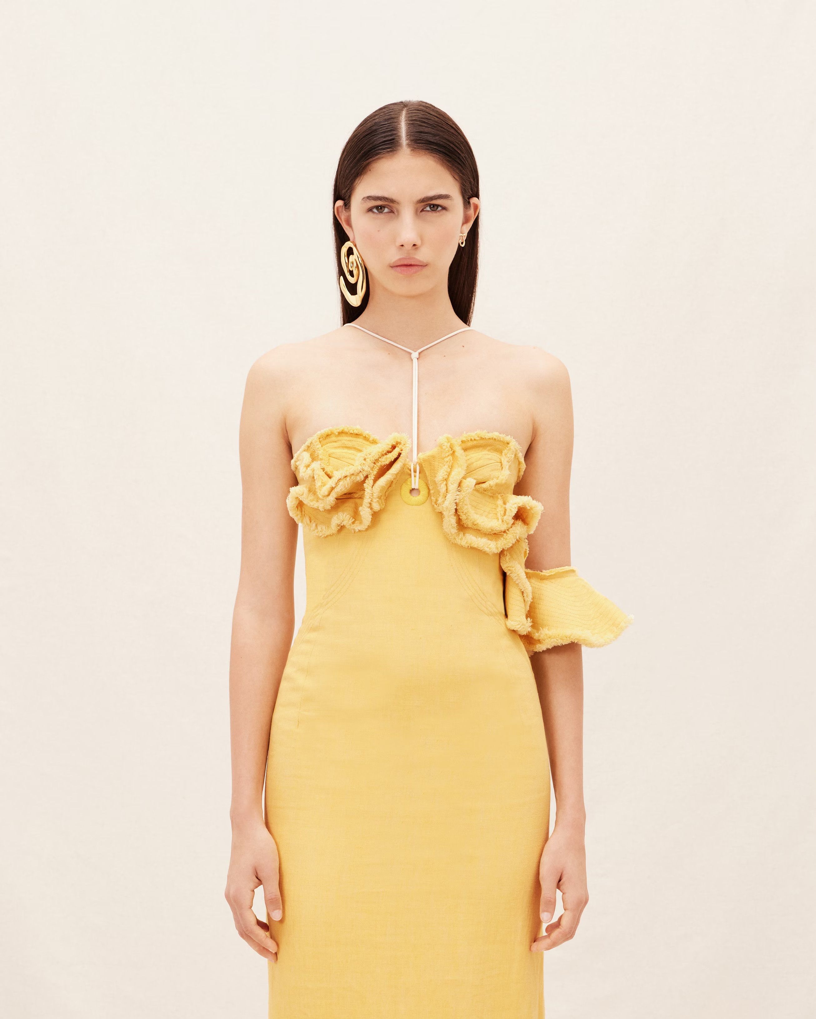 Jacquemus La Robe Artichaut Ruffled Maxi Dress Size XS / US 0-2 / IT 36-38 - 6 Thumbnail