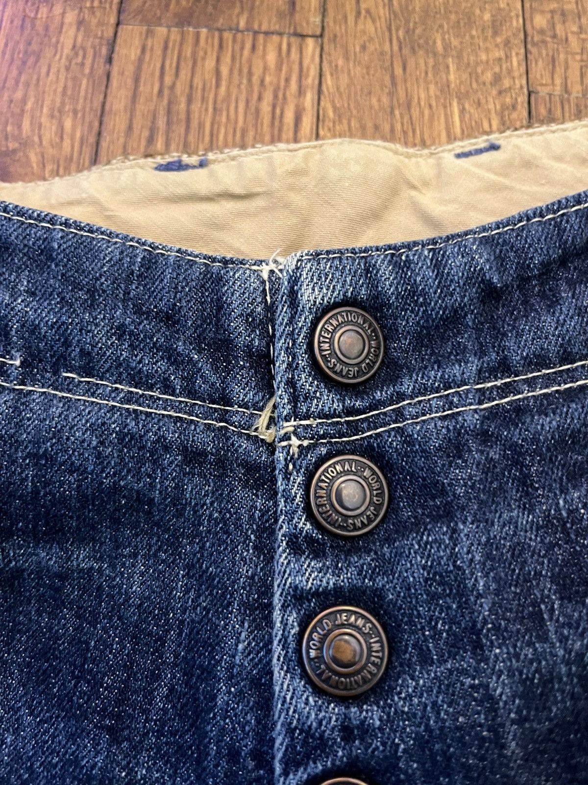 Kapital Kountry KAPITAL denim 2tone high waisted jeans (27) Size US 32 / EU 48 - 5 Thumbnail