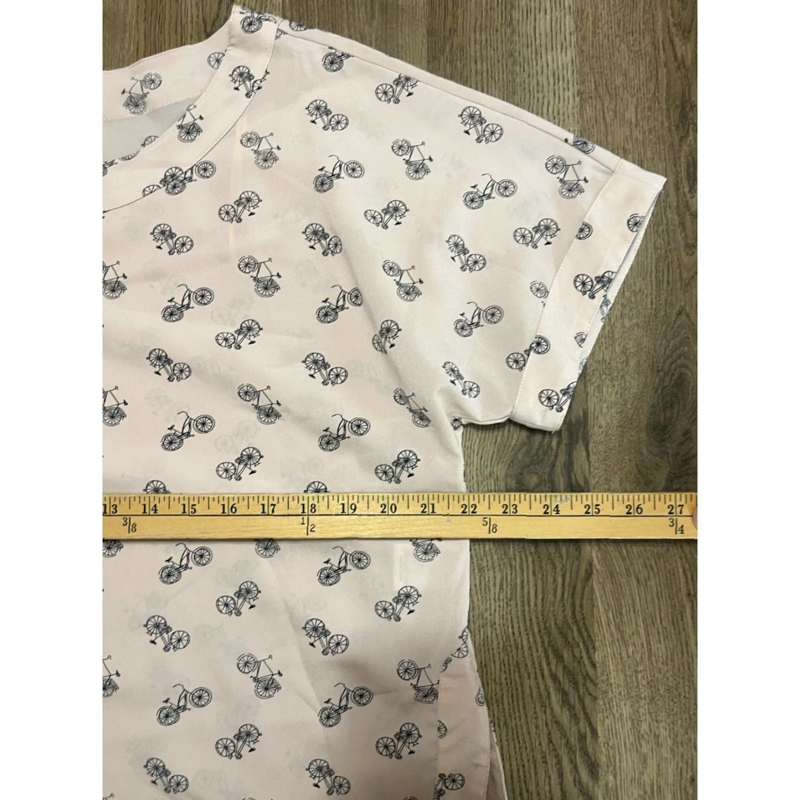 Pinko Porophrose Shirt Women's Large Pink Black Bikes Short Sleeve Shirt Size L / US 10 / IT 46 - 6 Thumbnail