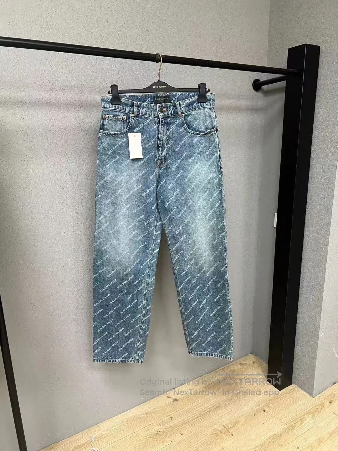 Balenciaga balenciaga full print denim pants. Size US 26 / EU 42 - 1 Thumbnail