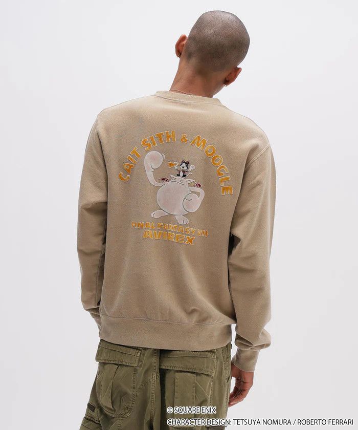 Avirex AVIREX x FF7 Remake Cait Sith BeigeSweater Japan Exclusive Size US L / EU 52-54 / 3 - 5 Thumbnail