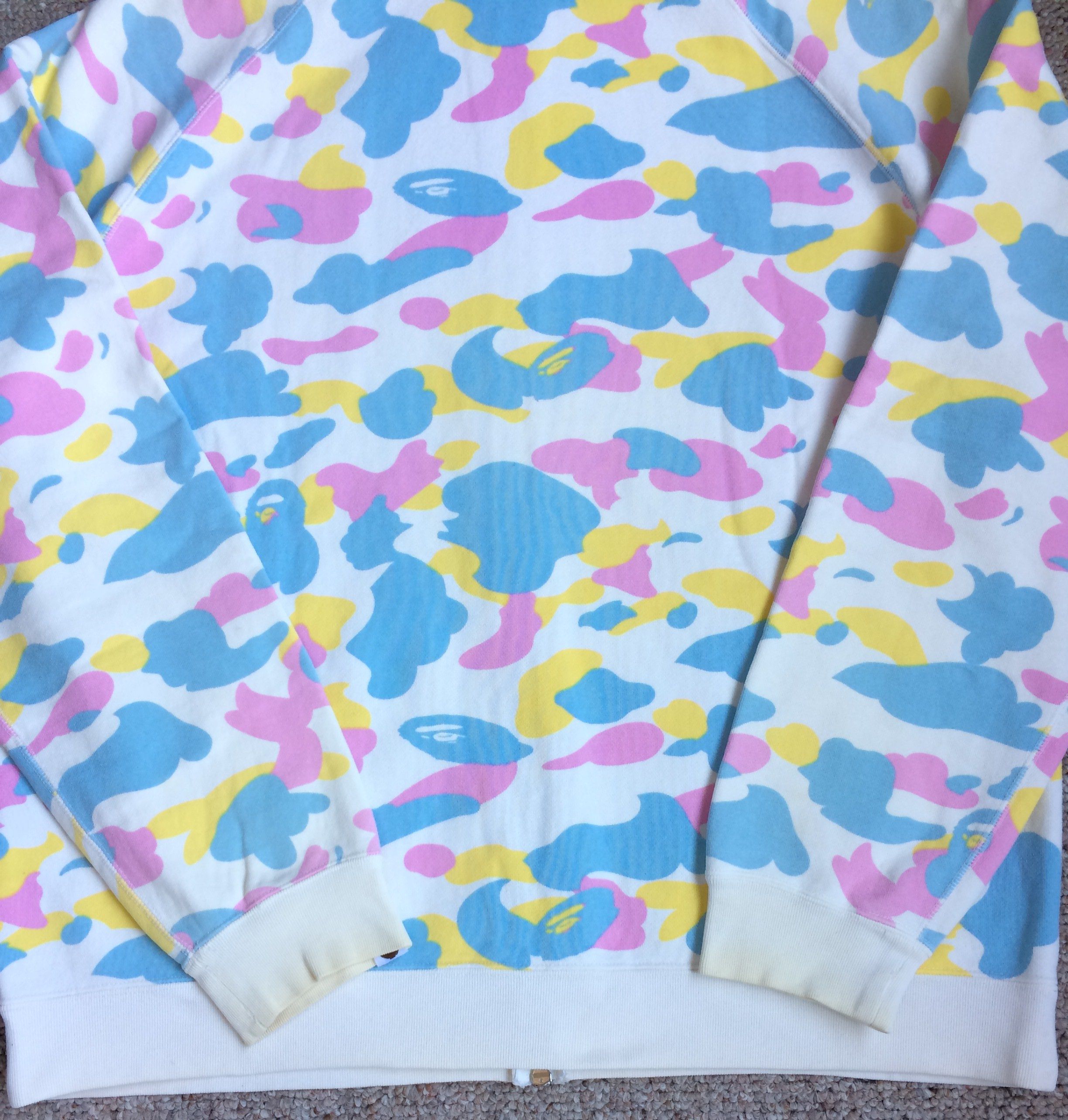 Bape OG Bape Cotton Candy Camo Full Zip Hoodie Size US L / EU 52-54 / 3 - 8 Thumbnail