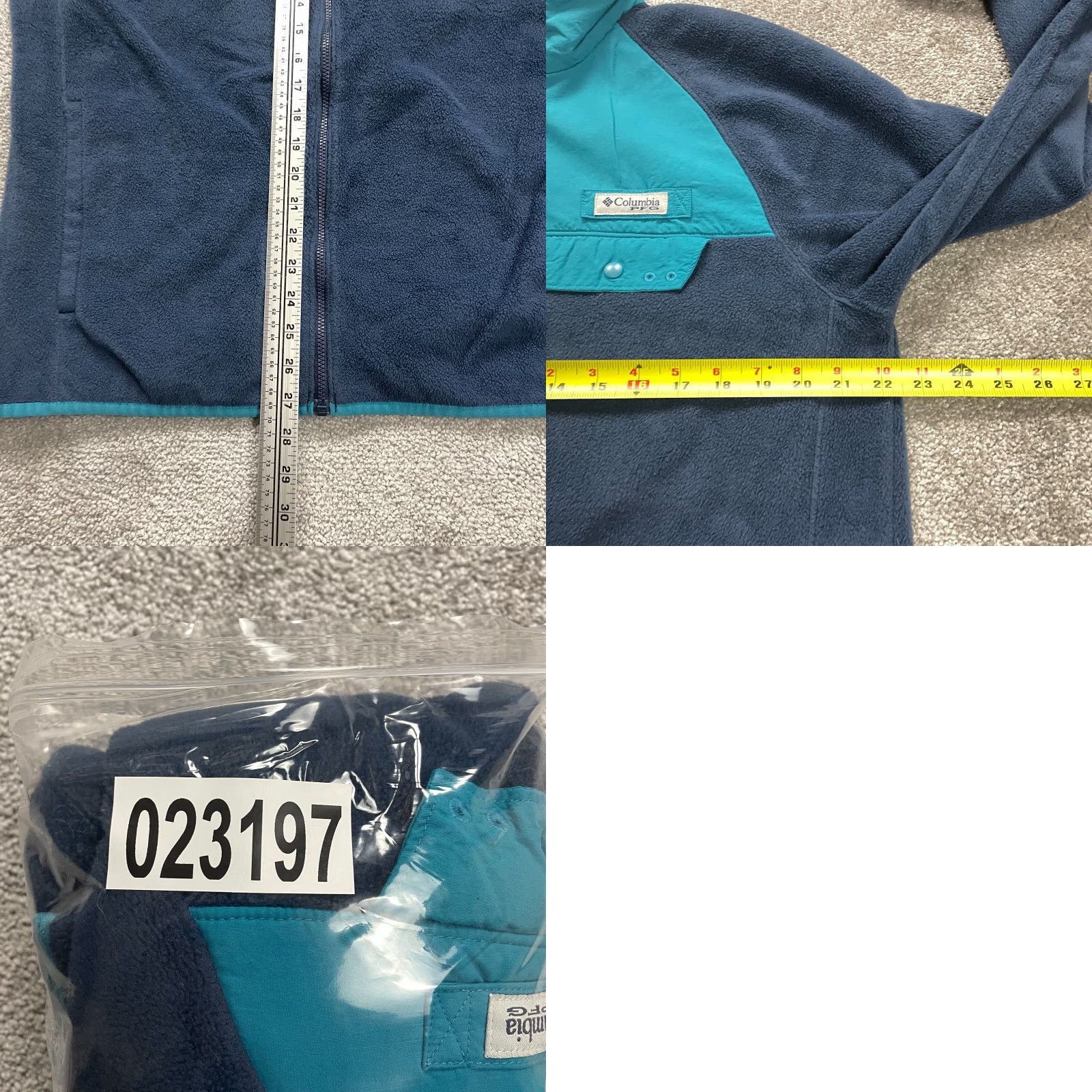 Vintage Columbia PFG Fleece Jacket Mens Medium Blue Full Zip Pockets Outdoor Size US M / EU 48-50 / 2 - 9 Thumbnail