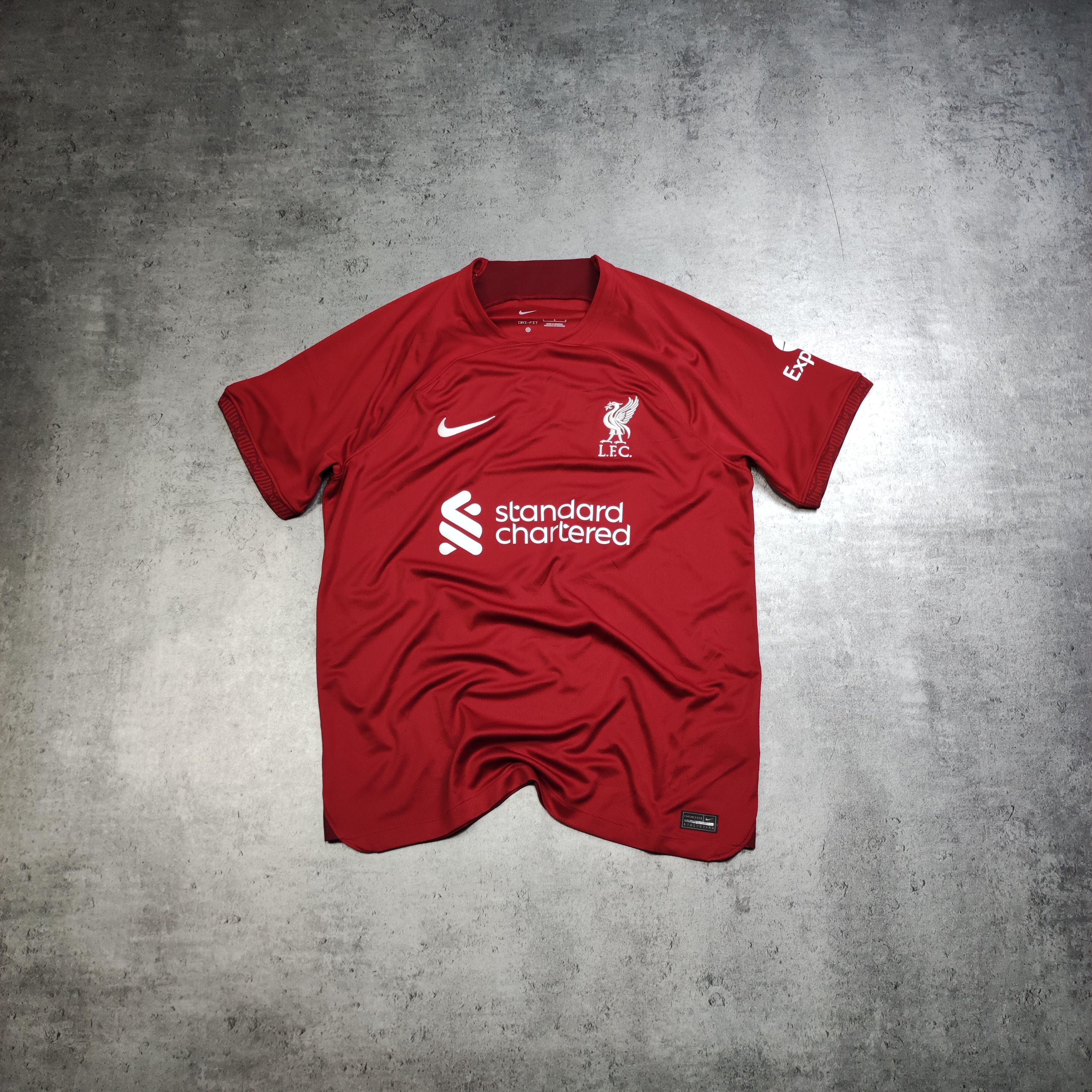 Nike RARE Liverpool FC Soccer Football Nike Home 2022 Jersey Size US L / EU 52-54 / 3 - 1 Thumbnail