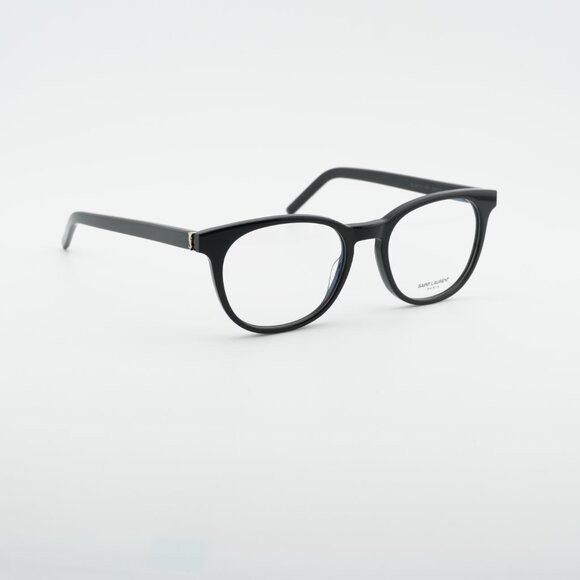 Saint Laurent Paris Saint Laurent SL M111 001 Round Eyeglasses Black 52mm Frame Size ONE SIZE - 3 Thumbnail