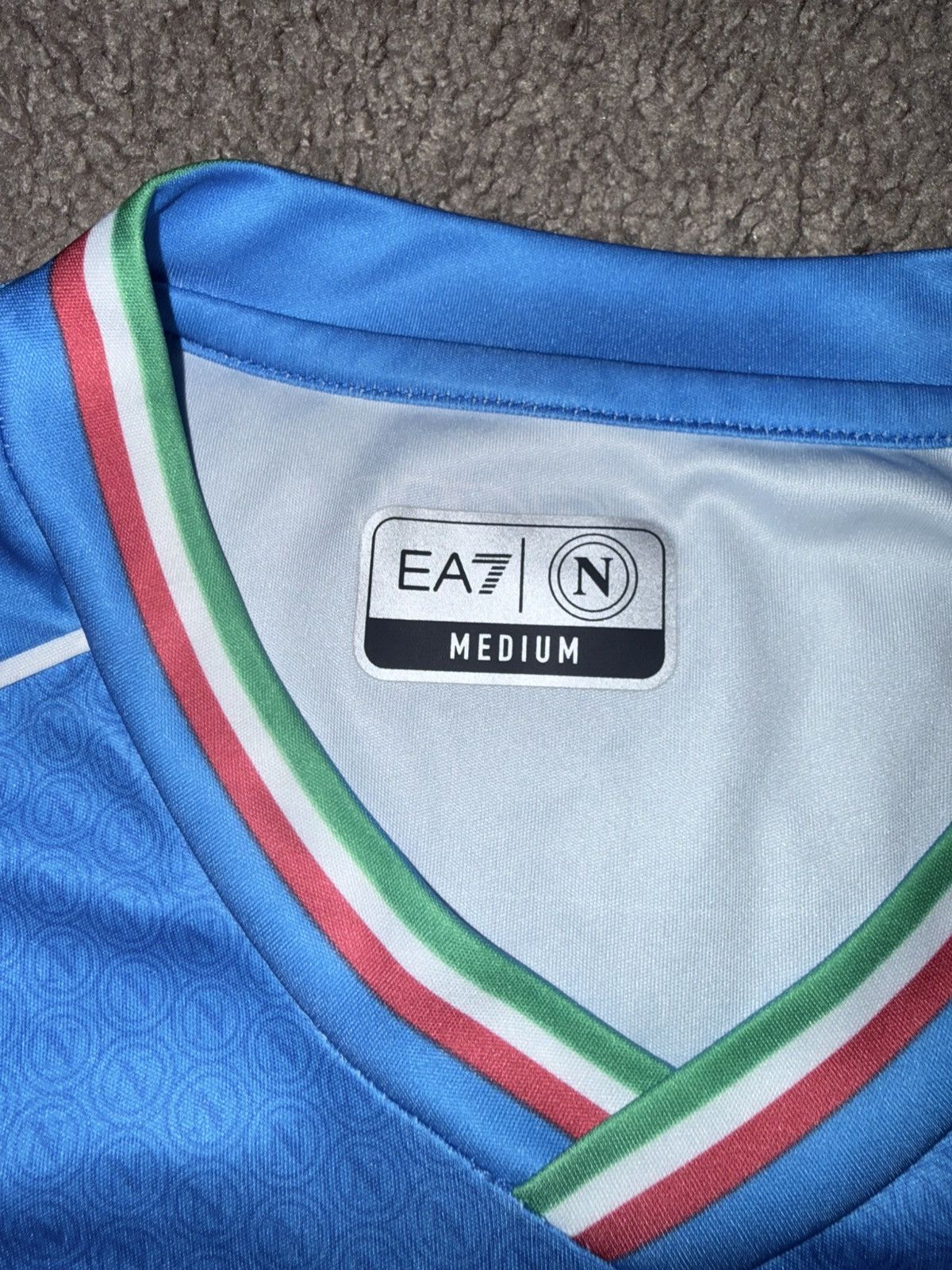 Other Emporio Armani Men's Home Jersey SSC Napoli EA7 Size US M / EU 48-50 / 2 - 2 Thumbnail