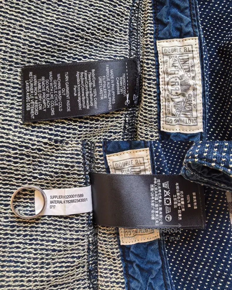 RRL Ralph Lauren RRL Ralph Lauren Blue dyed prickly Western shirt Size US M / EU 48-50 / 2 - 9 Thumbnail