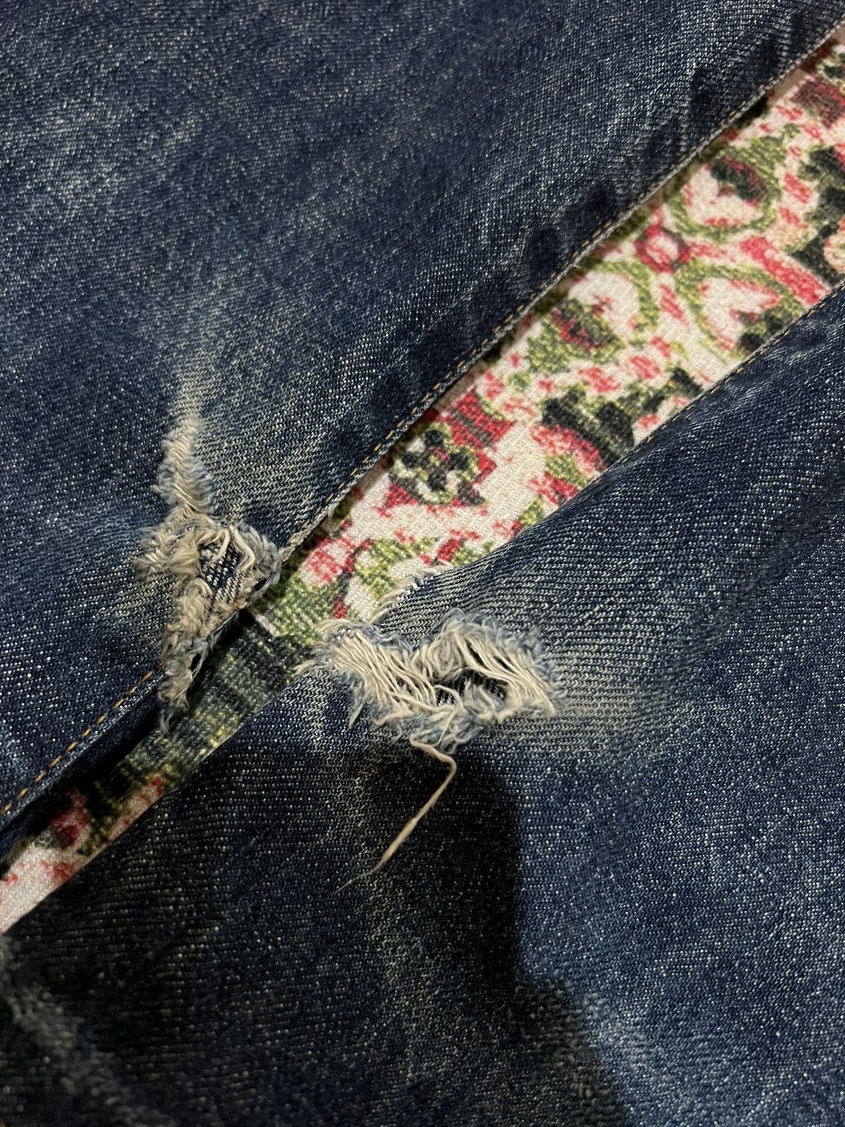 Levi's VINTAGE LEVIS 502 BIG E SELVEDGE DISTRESSED MUD WASH JEANS Size US 28 / EU 44 - 3 Thumbnail