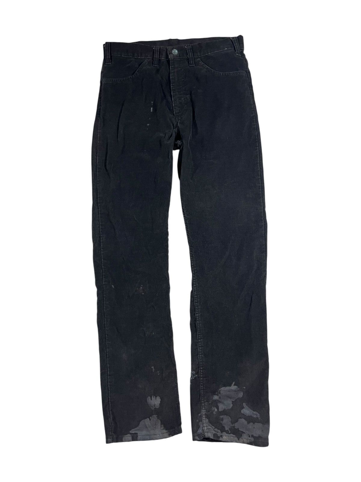 Levi's Vintage 80s Levis 519 Corduroy Pants Faded Black Size US 32 / EU 48 - 1 Thumbnail