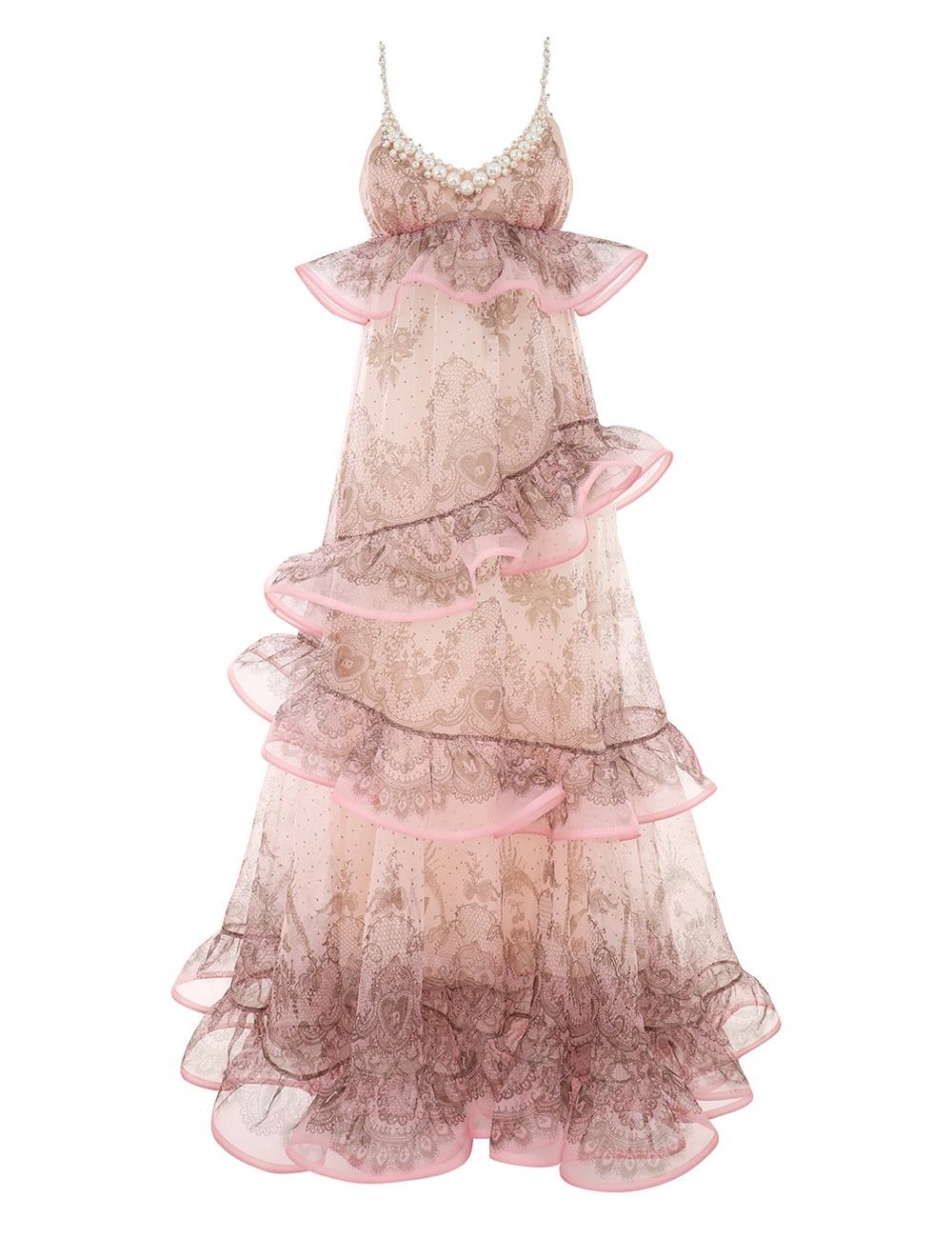 Zimmermann o1w1db10925 Crush Embellished Maxi Dress in Multicolor Size M / US 6-8 / IT 42-44 - 1 Thumbnail