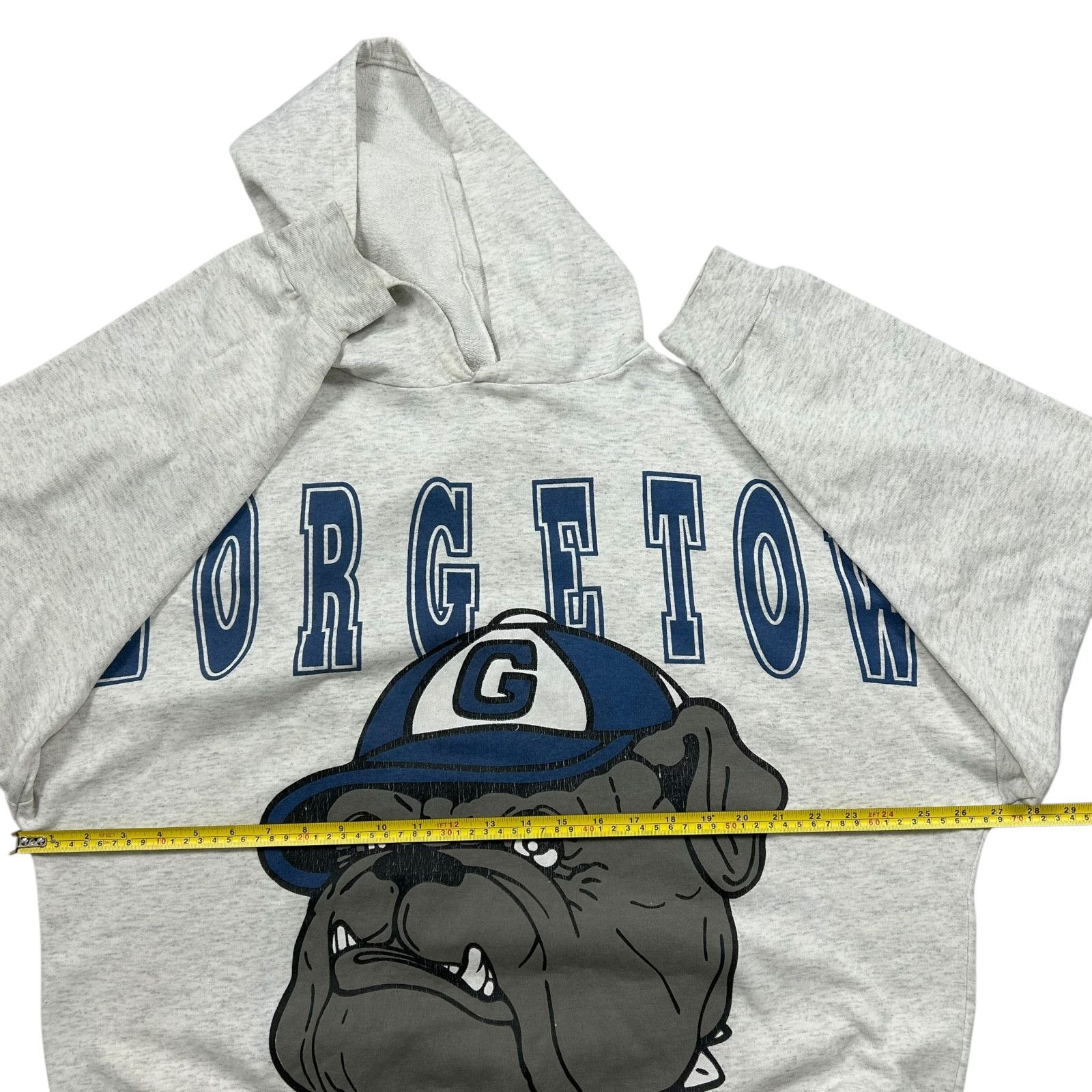 NCAA VTG 90s GEORGETOWN HOYAS SHARKYS 1993 HOODIE SHIRT SPELL OUT Size US XL / EU 56 / 4 - 7 Thumbnail