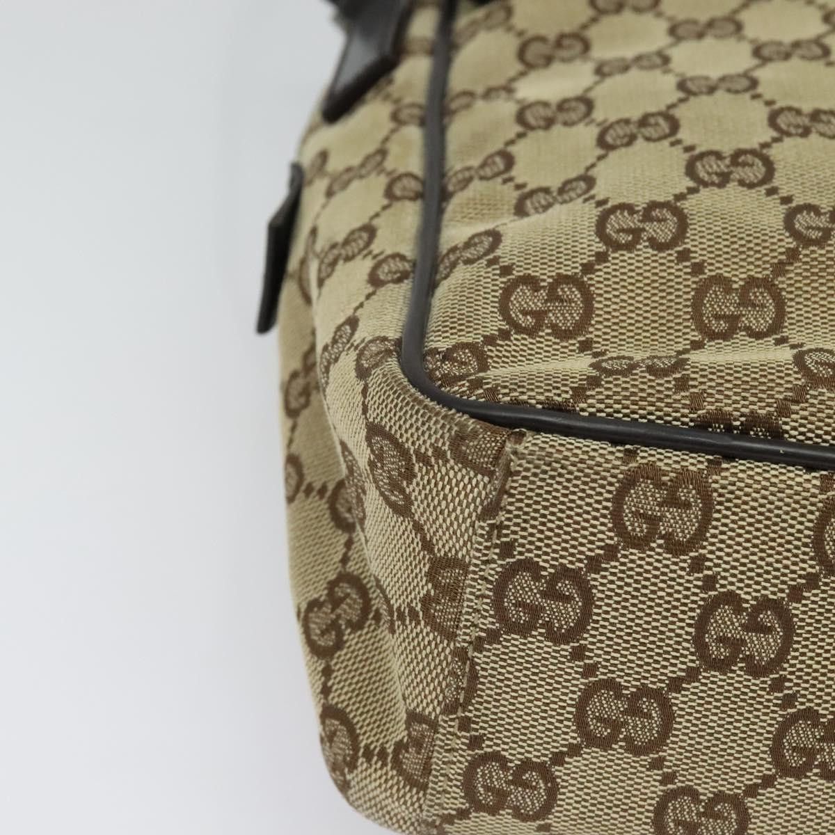 Gucci GUCCI GG Canvas Shoulder Bag Beige Silver Size ONE SIZE - 10 Thumbnail