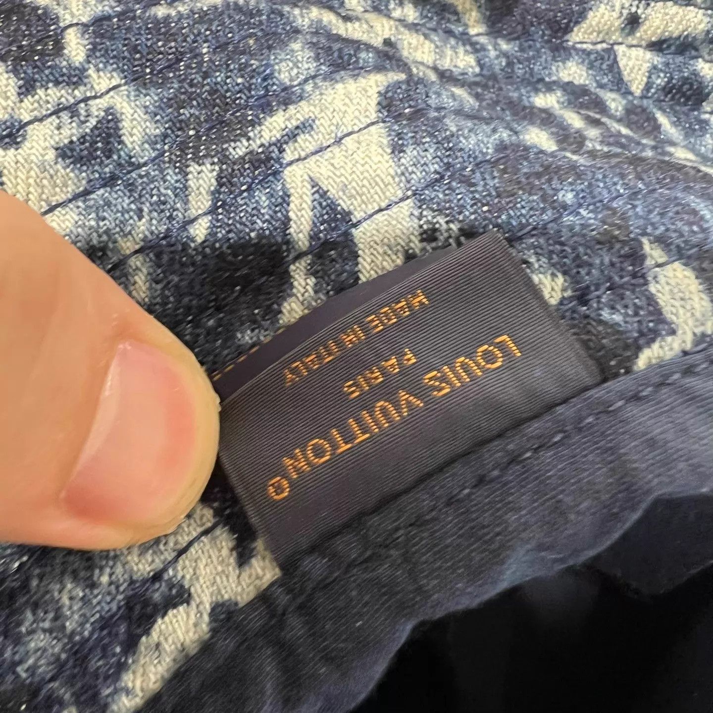 Louis Vuitton LV all over print blue bucket hat Size ONE SIZE - 5 Thumbnail