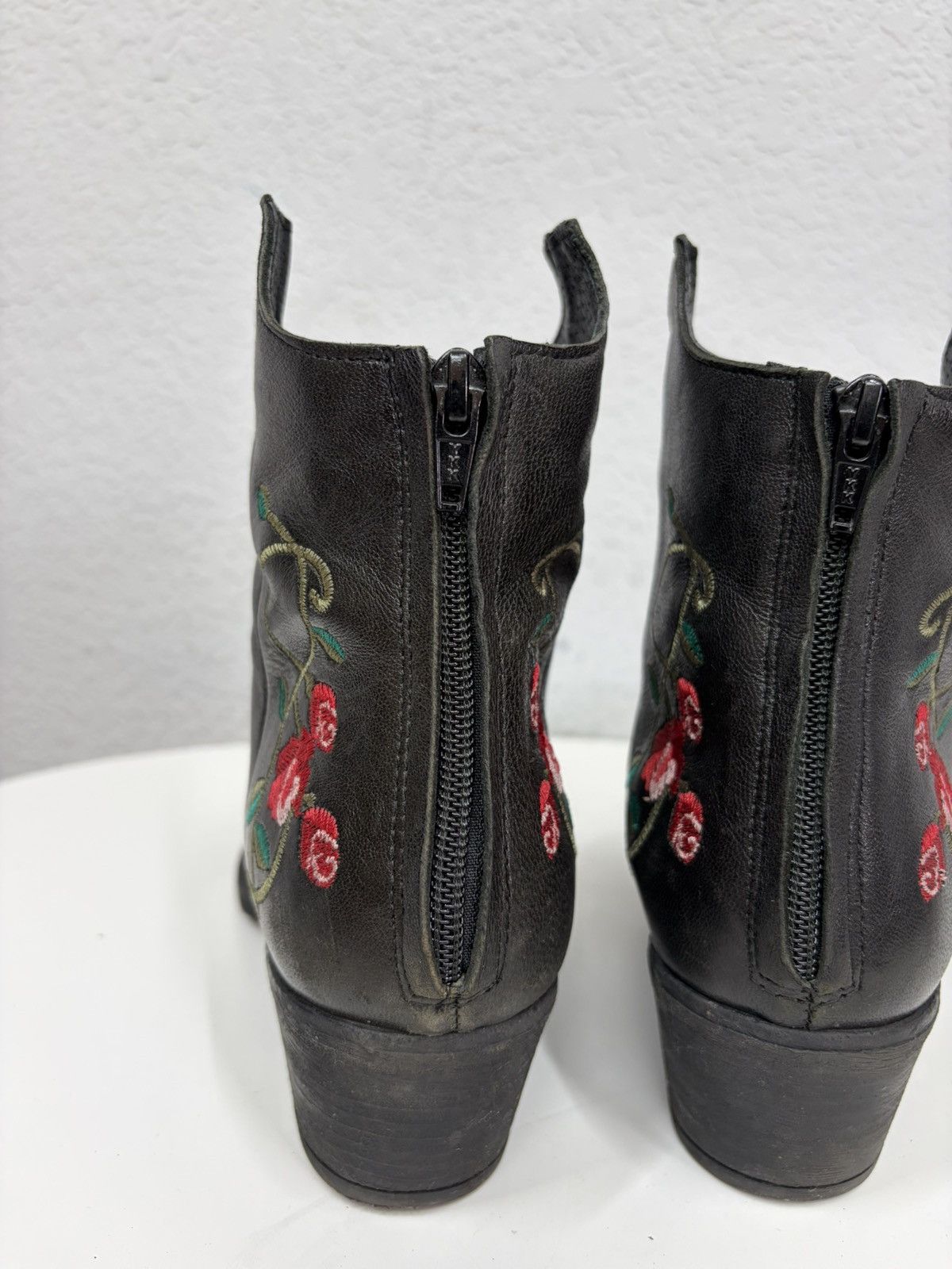 If Six Was Nine Vintage Italian AS 98 Rick Owens Style Leather Biker Boots Size US 8 / EU 41 - 13 Thumbnail