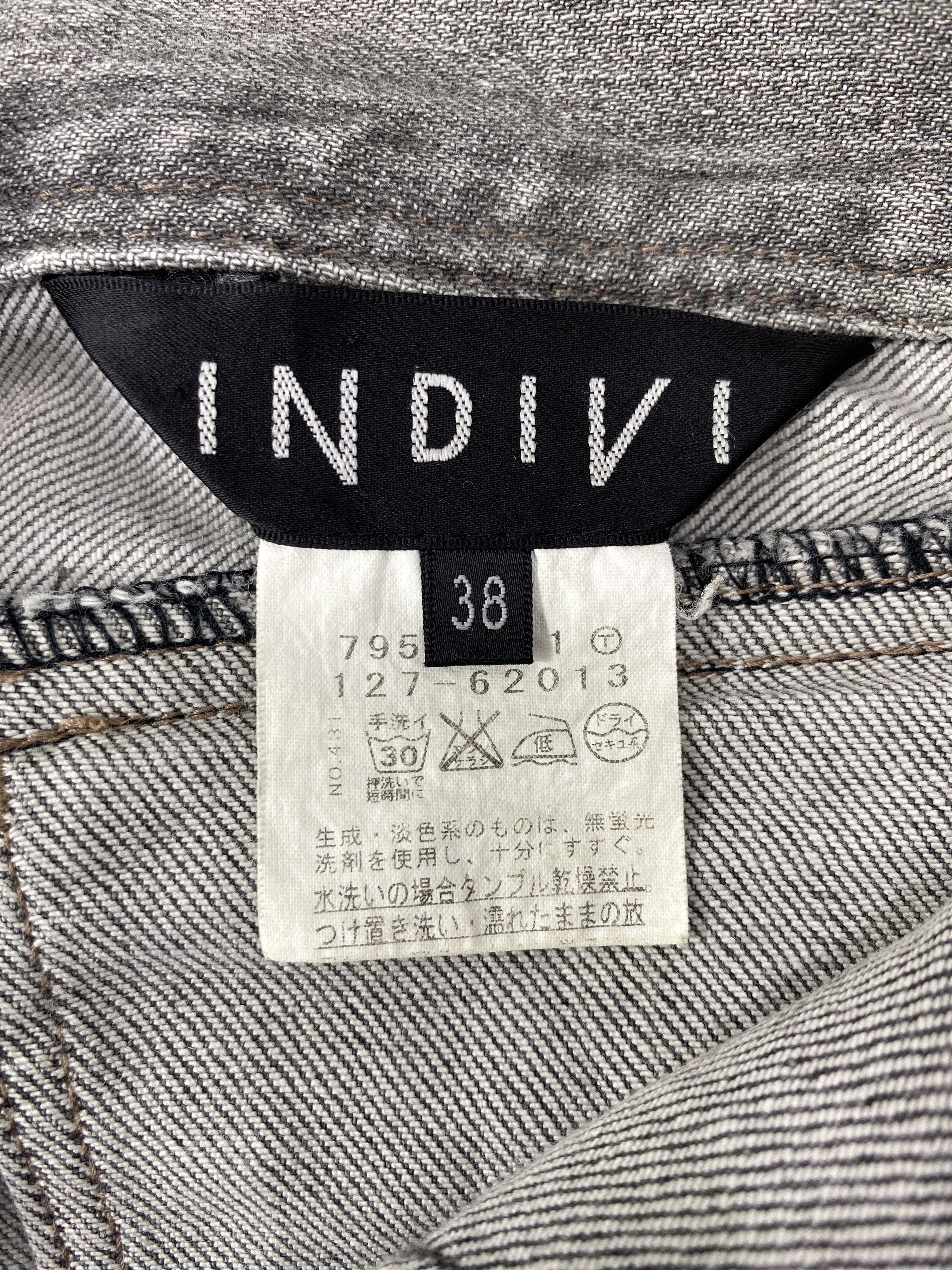Japanese Brand Japanese Brand Indivi Bootcut Faded Grey Jeans - J1047 Size 28" / US 6 / IT 42 - 8 Thumbnail