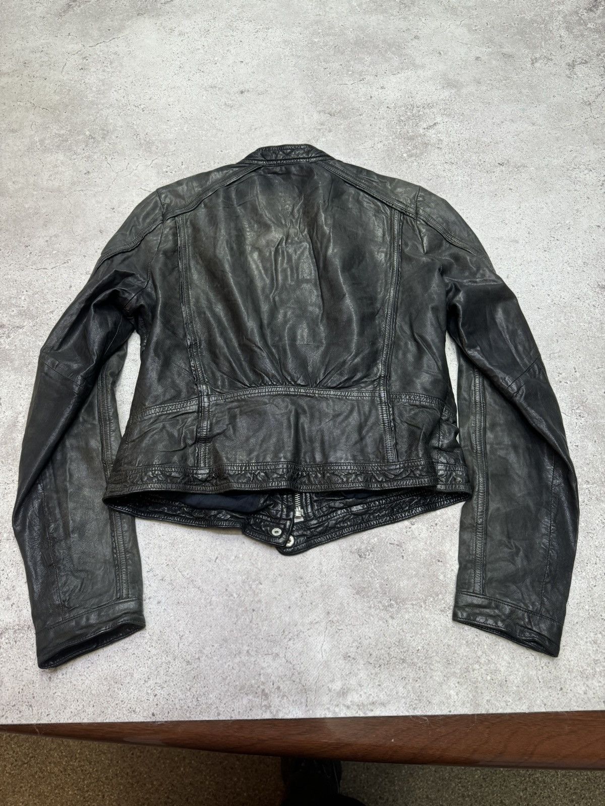 Rick Owens Vintage 00s Cropped Soft Leather Avant-Garde Jacket Size US S / EU 44-46 / 1 - 3 Thumbnail