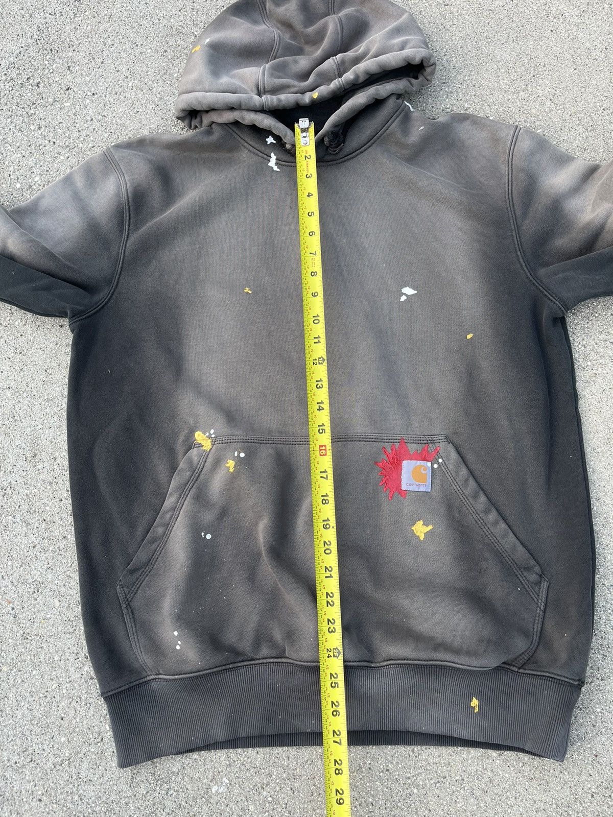Carhartt × Carhartt Wip Custom Carhartt Hoodie Sun Fade Distressed Rain Defender Size US M / EU 48-50 / 2 - 6 Thumbnail