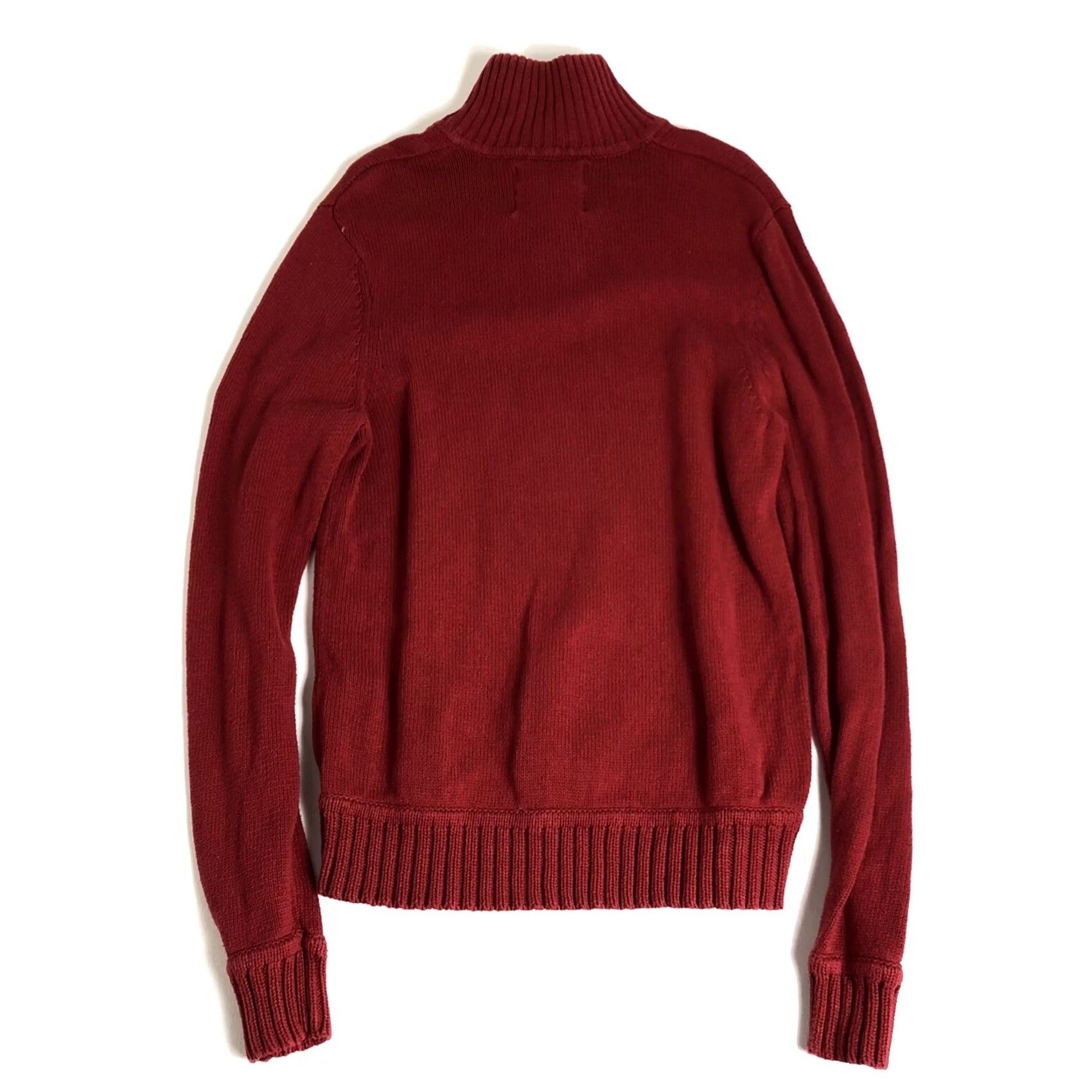 Vintage VINTAGE Women’s Aeropostale Sweater 1/4 Zip Long Sleeve Red Large G24 Size L / US 10 / IT 46 - 2 Thumbnail