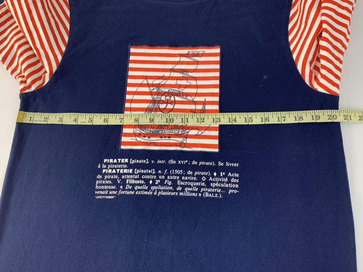 Jean Charles De Castelbajac Sport Pirate Ship Striped Sleeve Fits M L Size US L / EU 52-54 / 3 - 9 Thumbnail