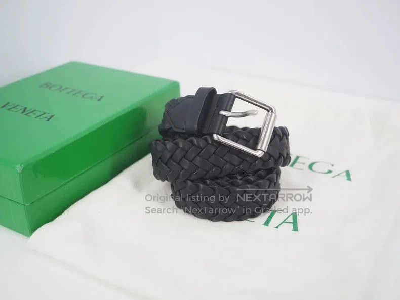Bottega Veneta Bottega Veneta Intreccio Woven Leather Belt. Size ONE SIZE - 1 Thumbnail