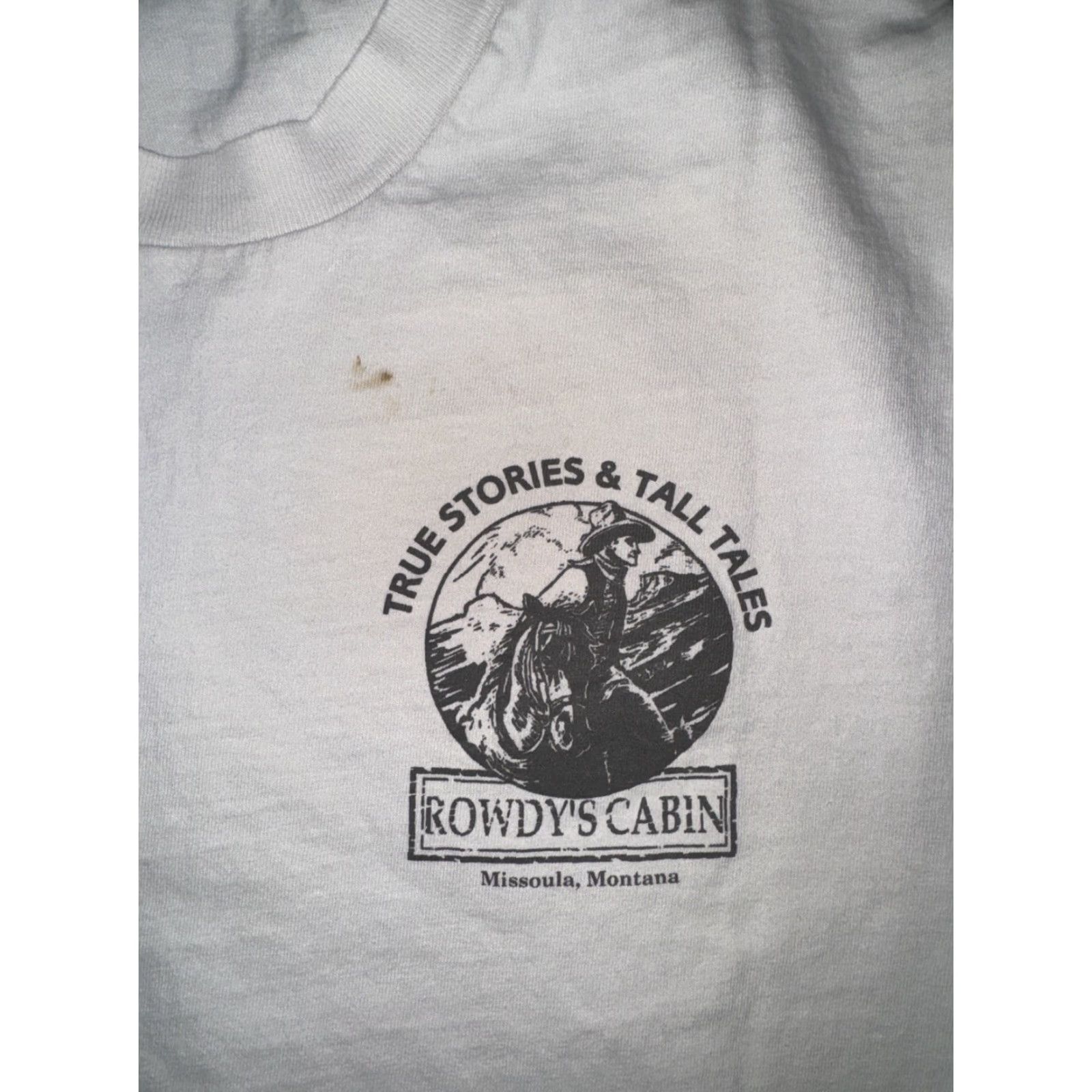 Vintage Rowdy’s Pale Ale T-Shirt White M Mens Medium 19x27 Size US M / EU 48-50 / 2 - 4 Thumbnail