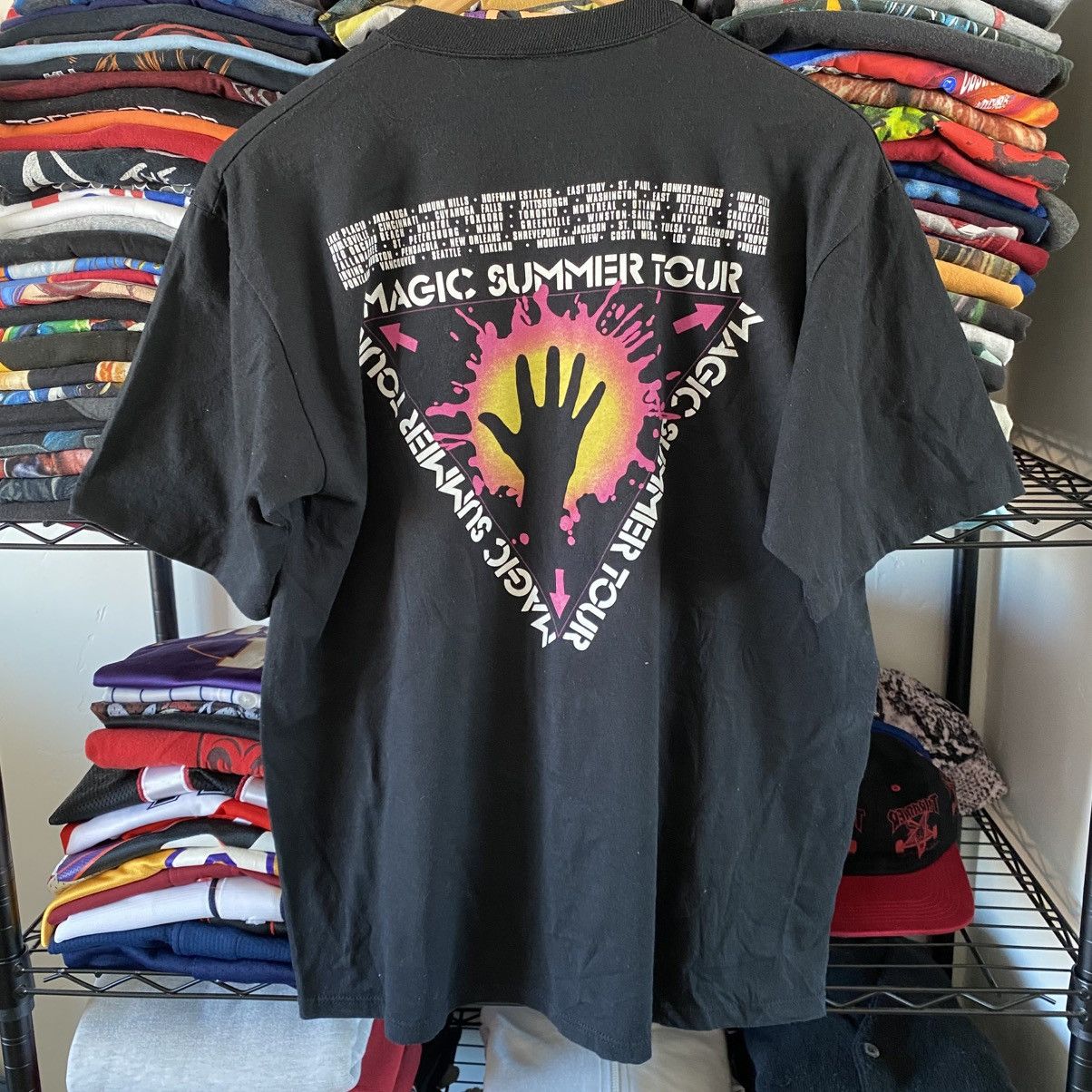 Jerzees Vintage New Kids on the Block T-Shirt 1990 Magic Summer Tour Size US XL / EU 56 / 4 - 4 Thumbnail