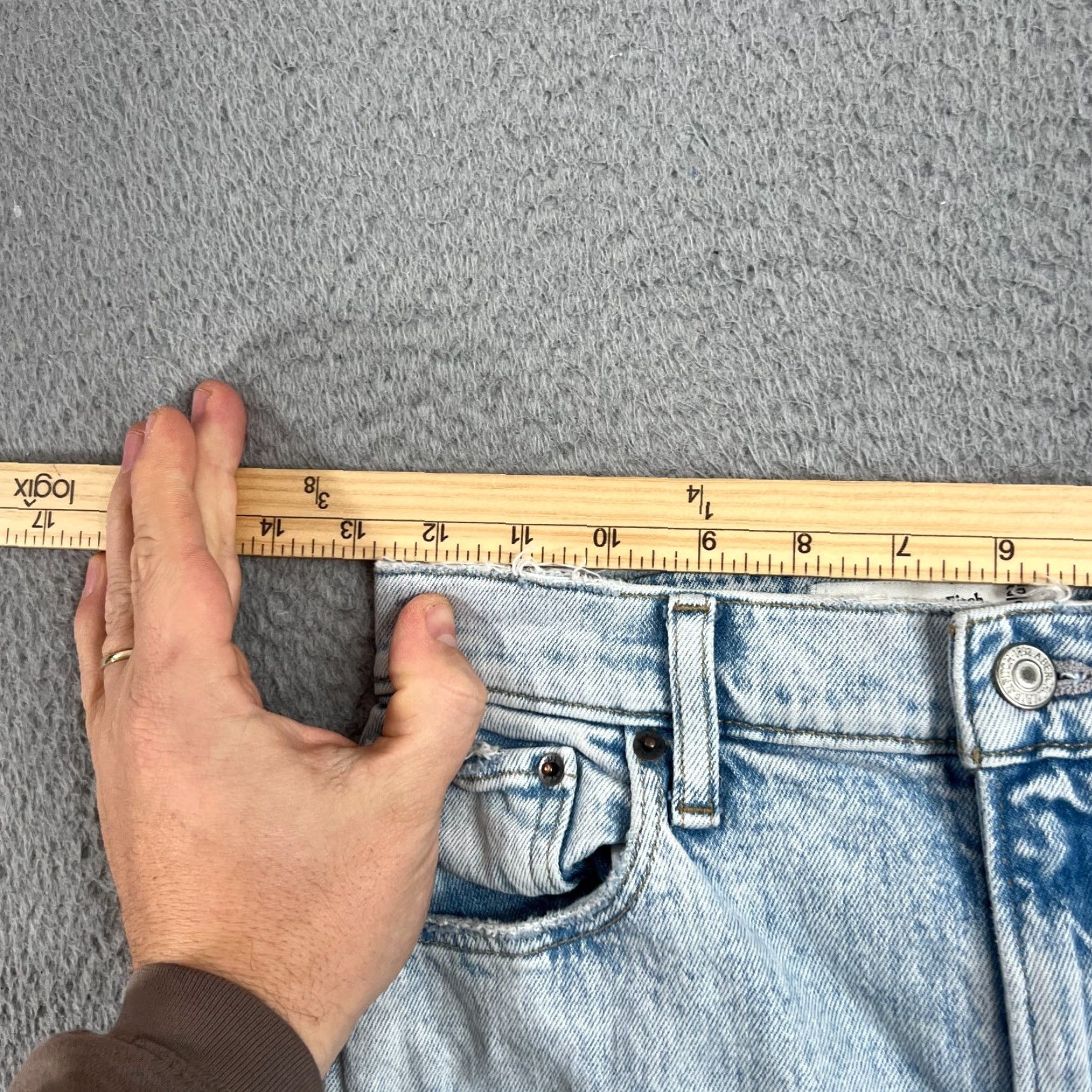 Abercrombie & Fitch Abercrombie & Fitch Jeans Women 0 25 Blue 90s Straight High Rise Denim Vintage No 5-Pocket Womens Wide Range of Seasons Size 25" / US 0 / IT 36 - 5 Thumbnail