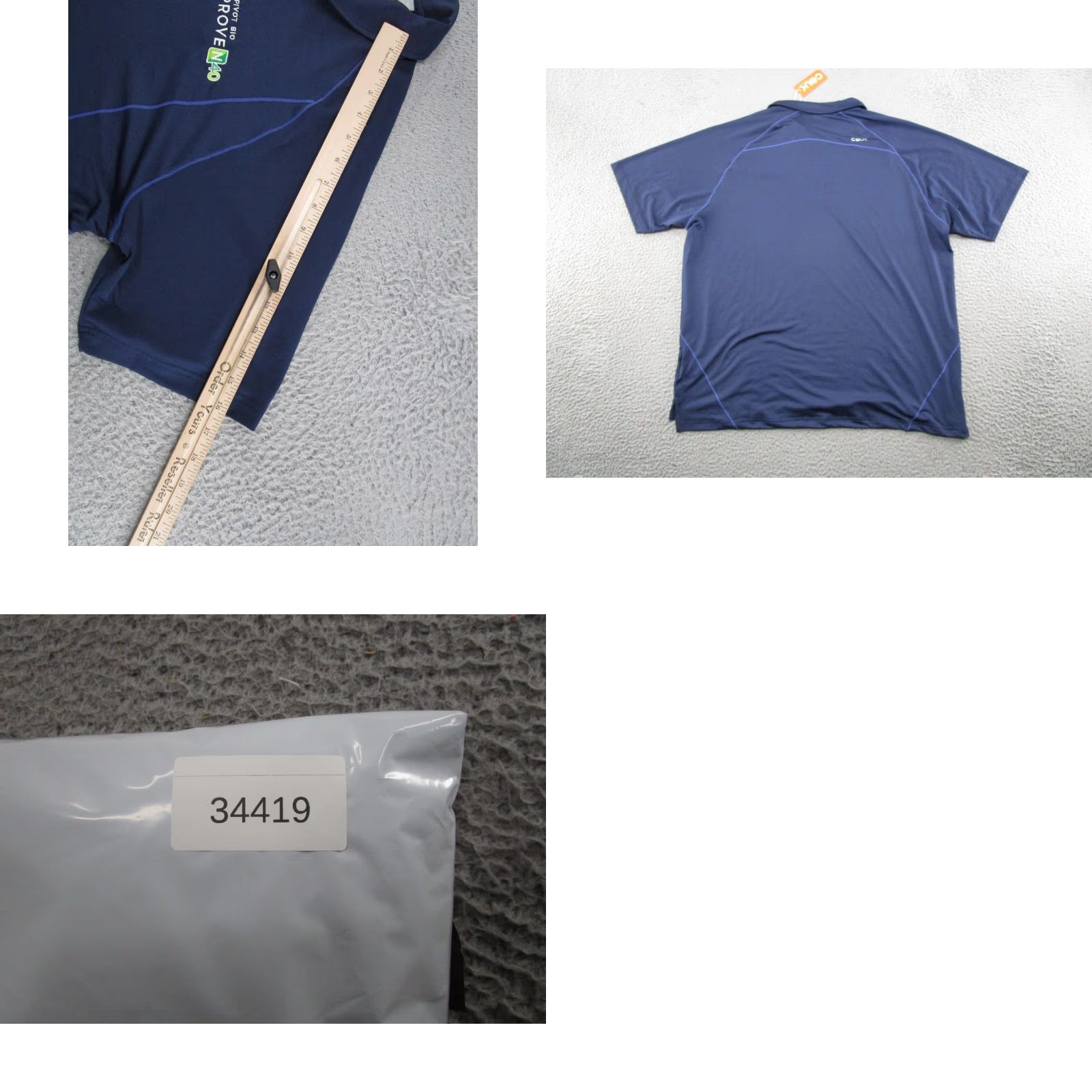 Cutter & Buck Cutter & Buck Polo Shirt Mens XL Blue Logo Bio Pivot Prove N40 N/A Size US XL / EU 56 / 4 - 8 Thumbnail