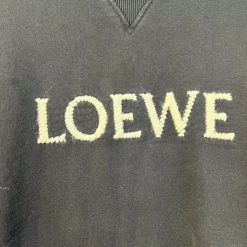 Loewe LOEWE Black embroidered letter logo hoodie Size S / US 4 / IT 40 - 4 Thumbnail