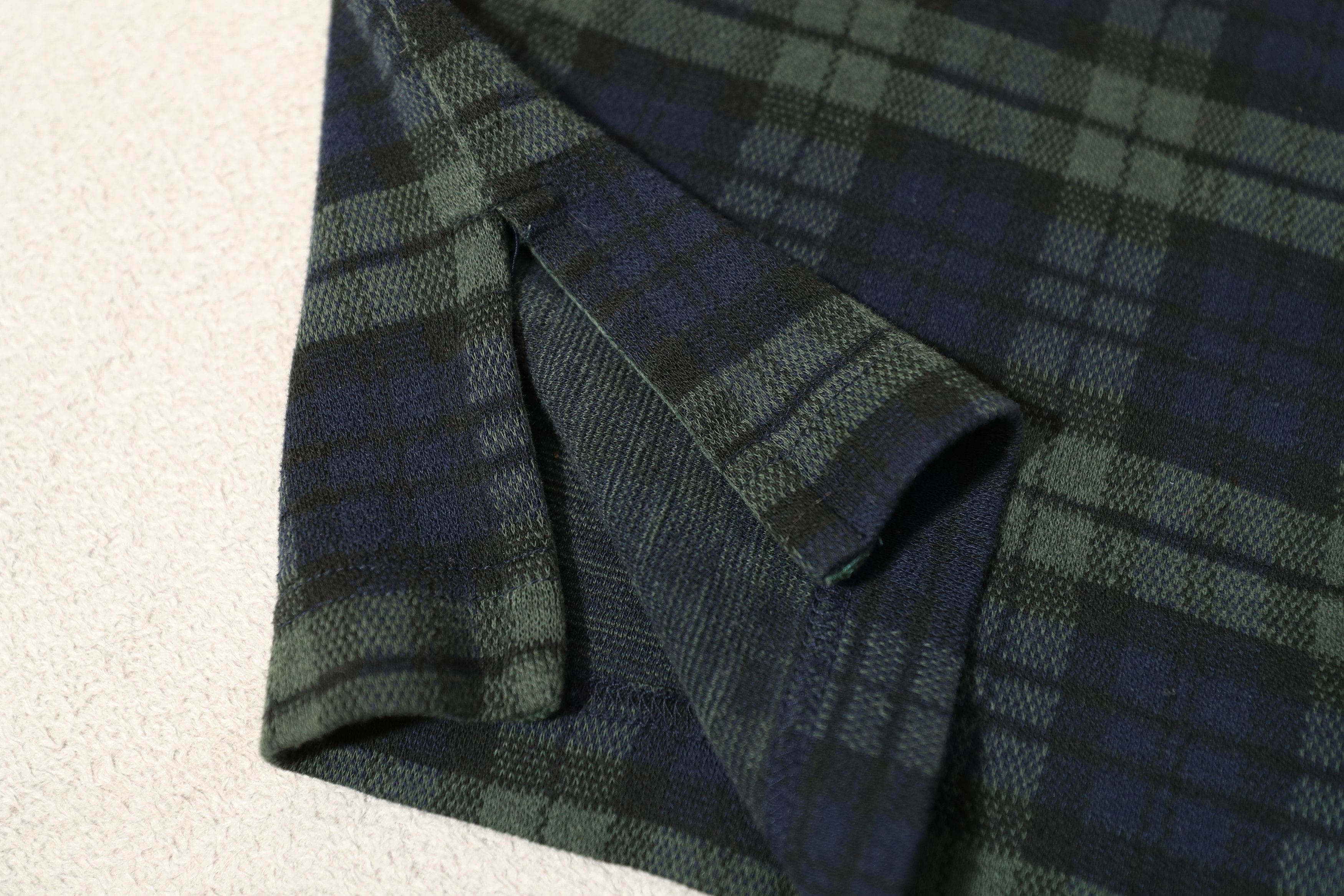 Vintage New River Classics J Riggings Green Tartan Polo (L) Size US L / EU 52-54 / 3 - 7 Thumbnail