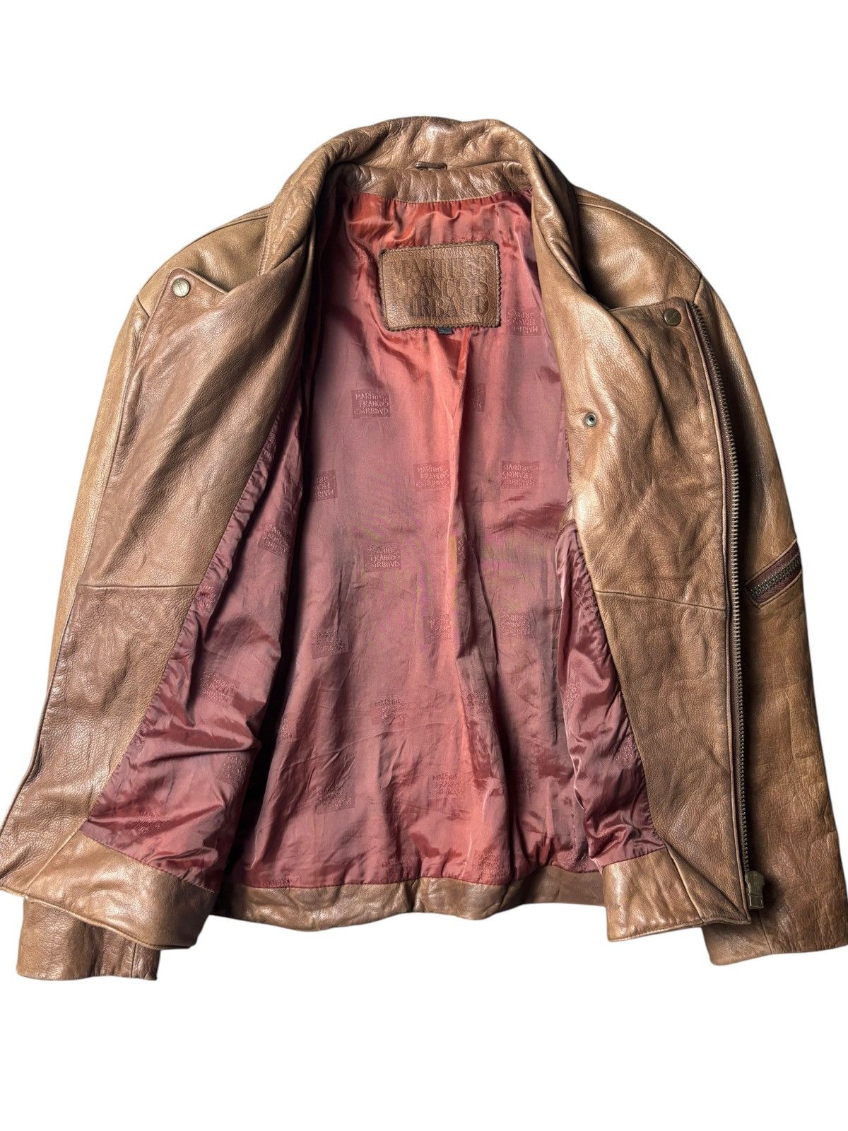 Marithe + Francois Girbaud 1990s Marithe Francois Girbaud Leather Jacket Size US L / EU 52-54 / 3 - 8 Thumbnail