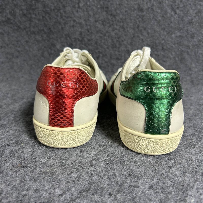 Gucci Gucci Ace White Fashion Sneakers for Women - Size US 6.5 / IT 36.5 - 3 Thumbnail