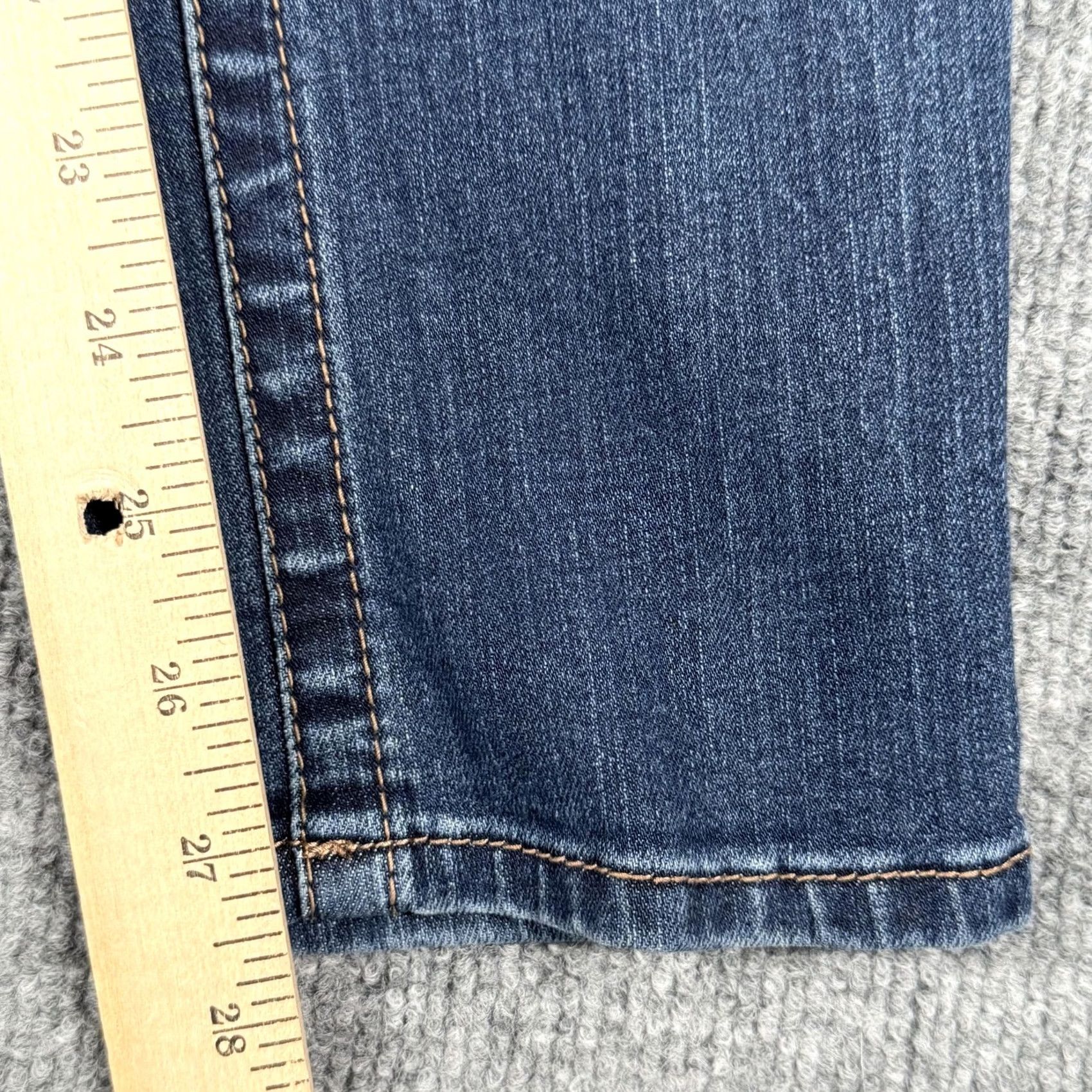 Vintage VINTAGE? No. Seven7 Jeans Womens 14 Blue Stretch Denim Skinny Mid Rise Avalon Classic Size 36" / US 14 / IT 50 - 3 Thumbnail