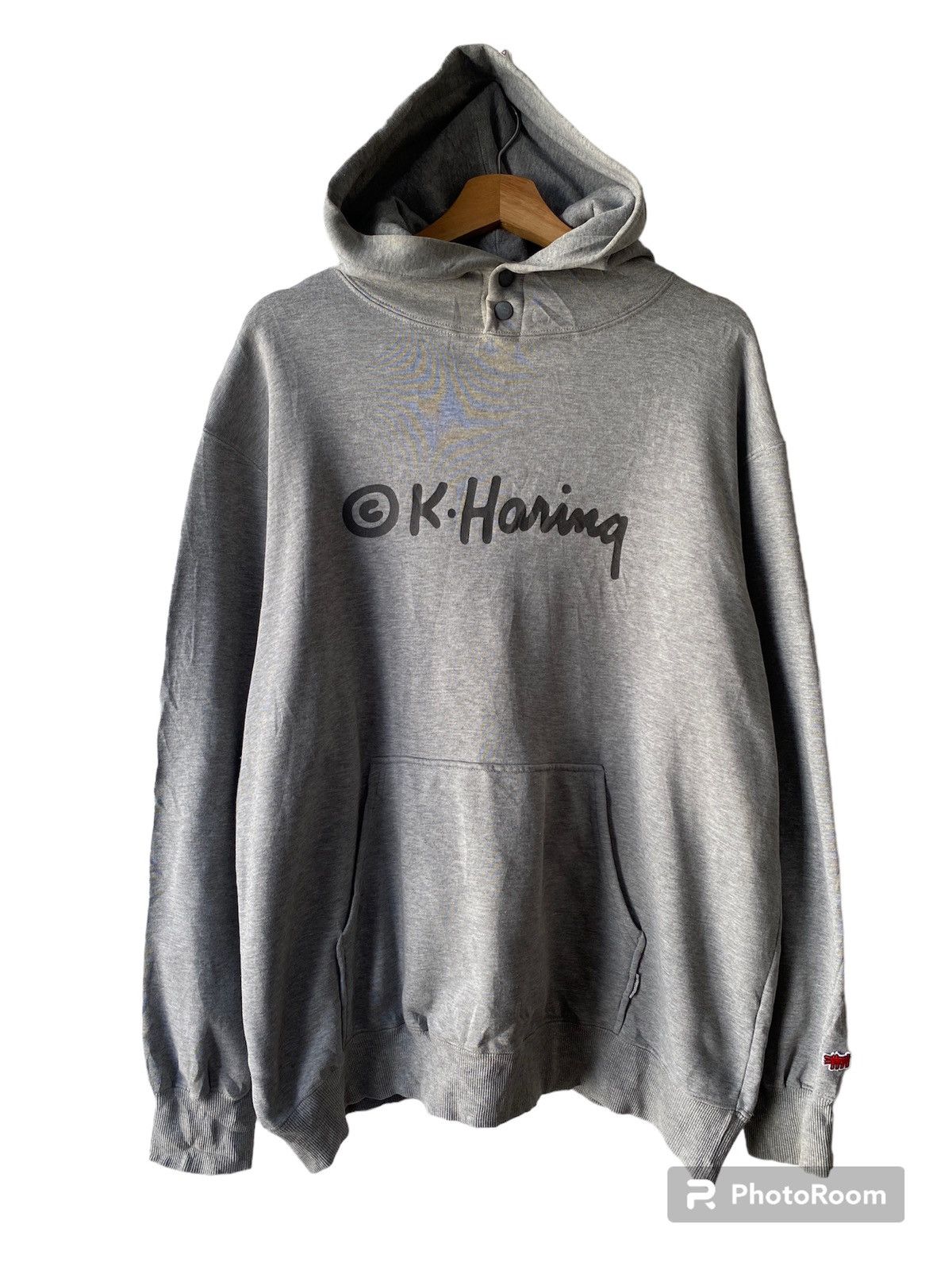 Keith Haring × Vintage Vintage K.Haring Baby Radiant Oversized Hooded Sweatshirt Size US XL / EU 56 / 4 - 2 Thumbnail